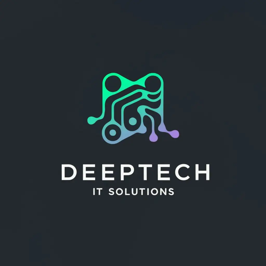 a logo design,with the text "Deeptech it solutions", main symbol:DEEPTECH,Moderate,clear background