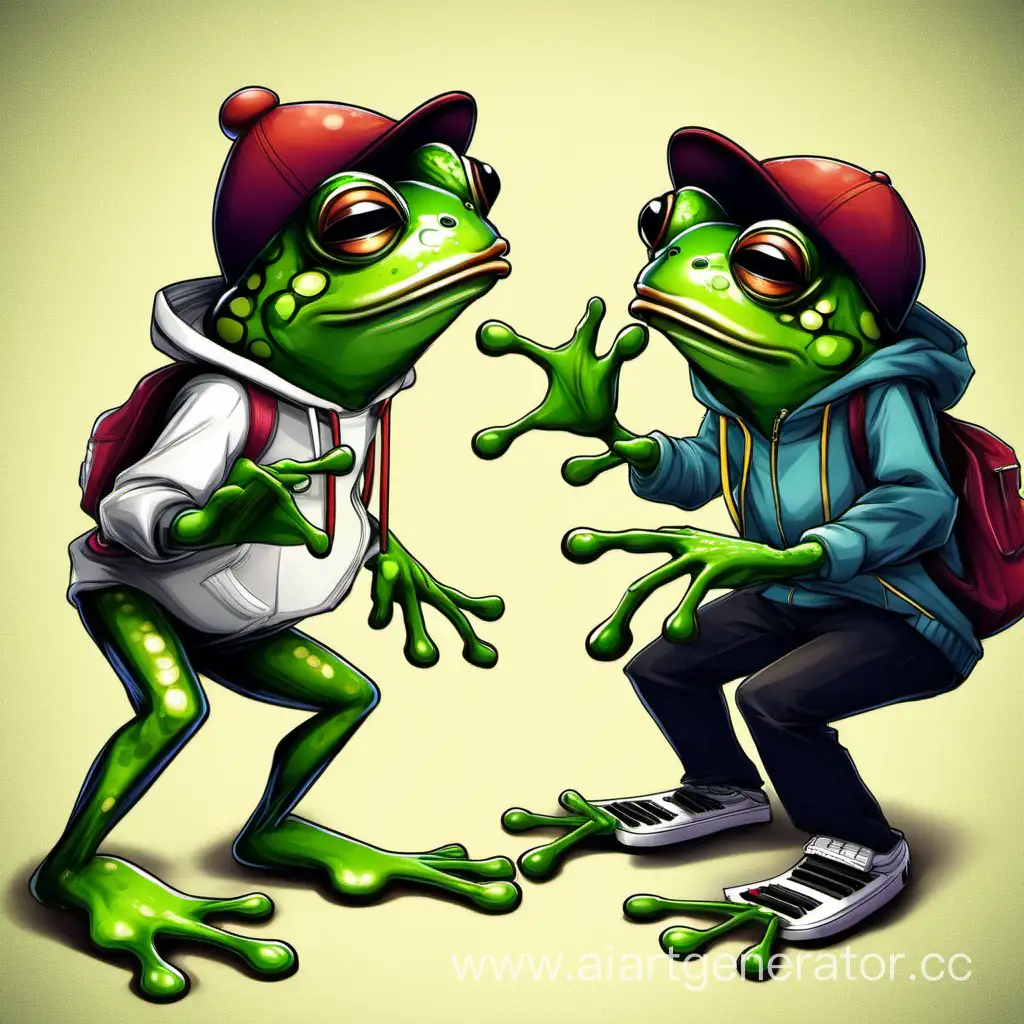 Frog-and-Irina-Beatboxing-Duet-Unusual-Musical-Encounter