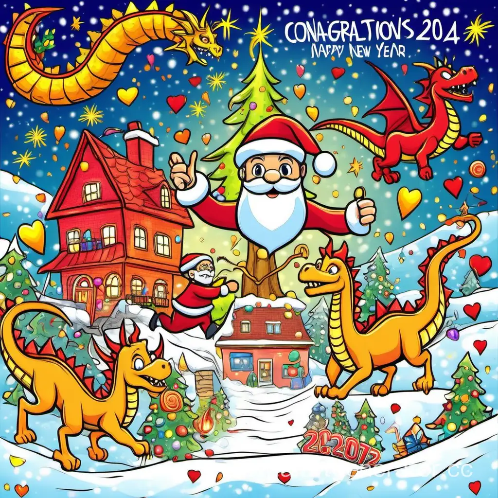 Joyful-New-Year-Celebration-Santa-on-Dragon-Amidst-Festive-Delight