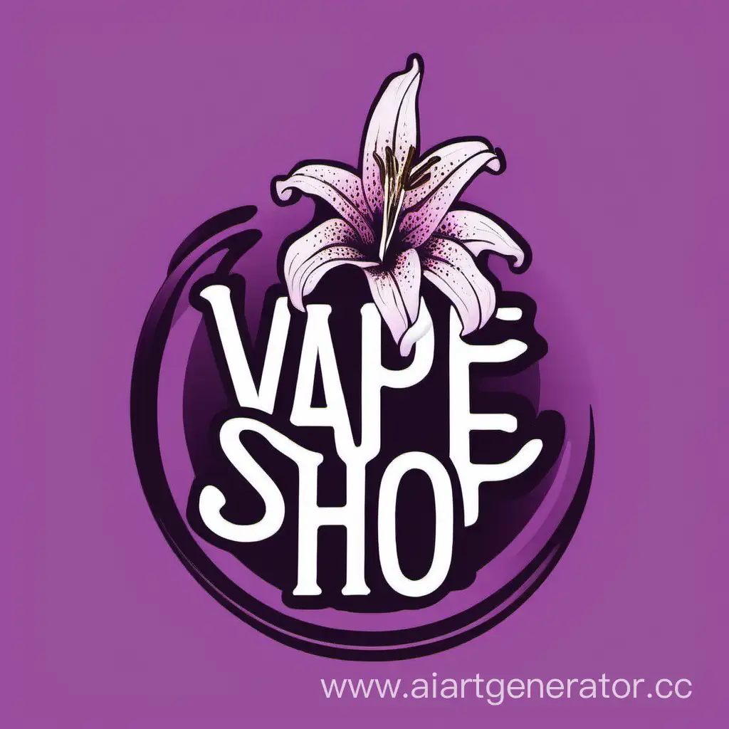 Creative-Vape-Shop-Logo-Design-for-Lily-Shop