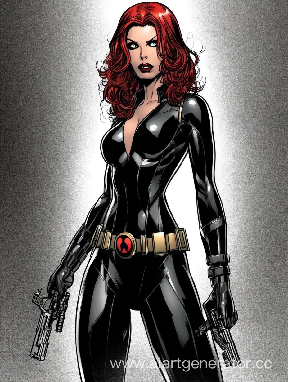 Sensual-Black-Widow-Marvel-Artwork-Depicting-a-Bold-and-Commanding-Presence