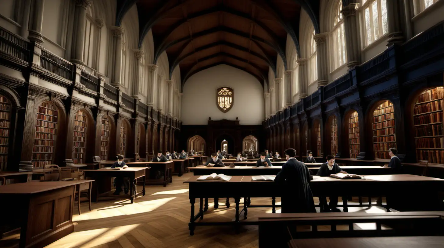 Adult Studying Law at University of Oxford 1900 Academic Ambiance in Hyperrealistic 8K Rendering