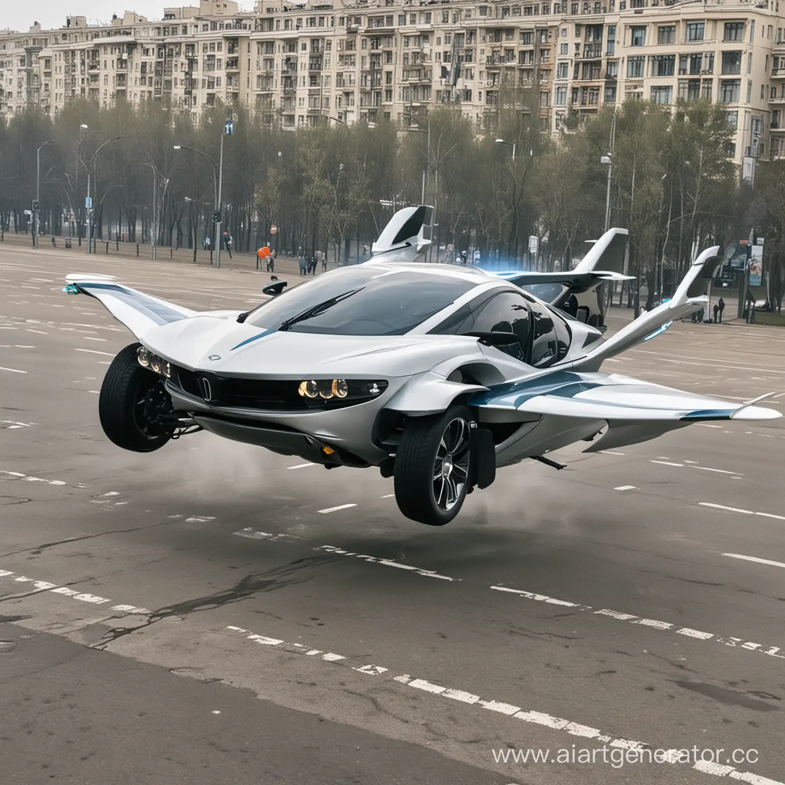 Futuristic-Flying-Car-Over-Moscow-Skyline