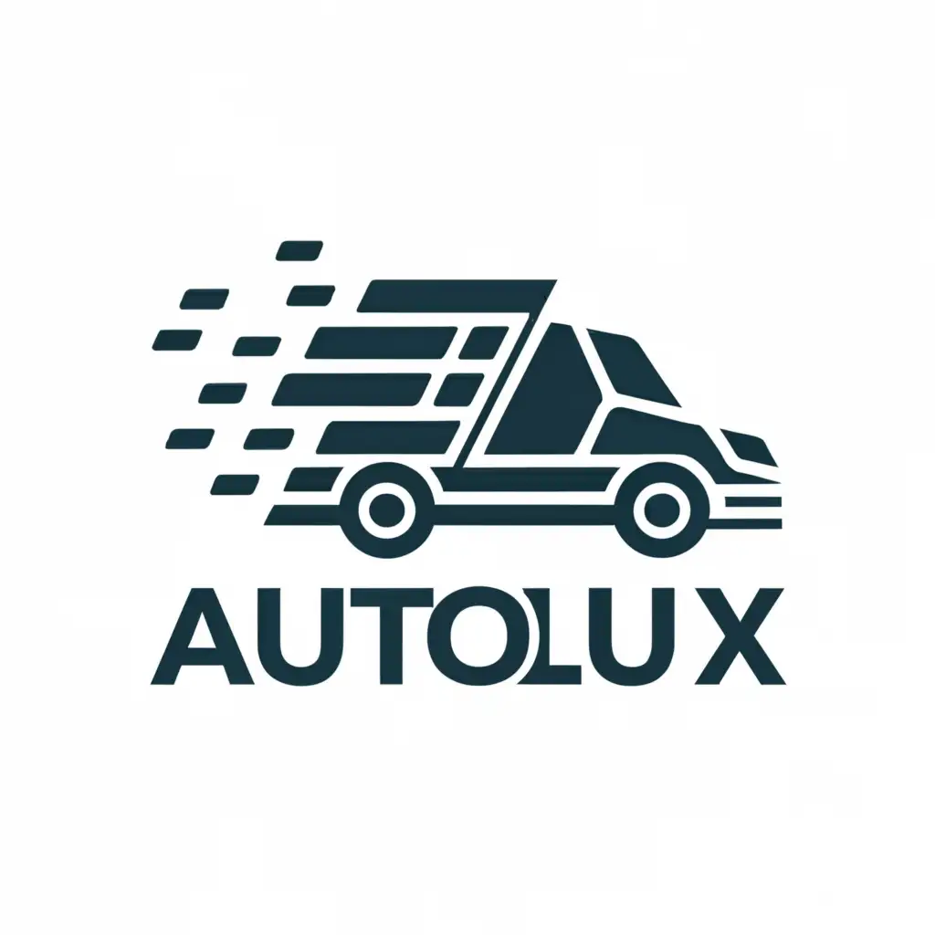 a logo design,with the text "AutoLux", main symbol:truck,Moderate,be used in Automotive industry,clear background
