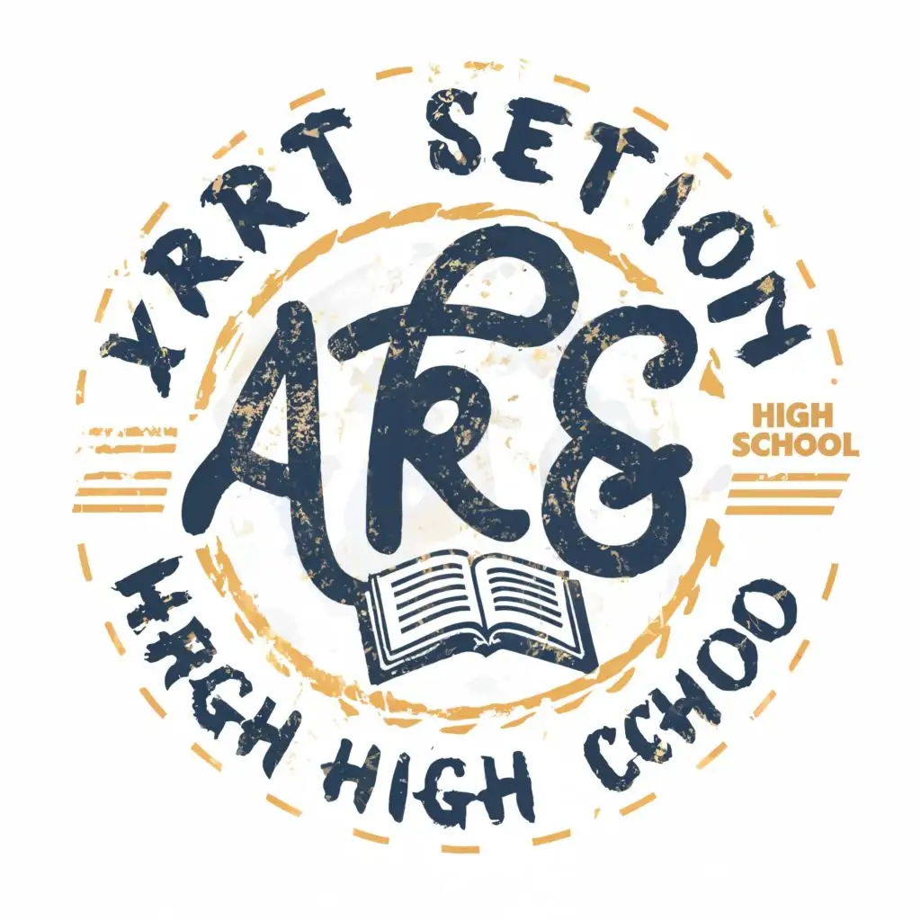 logo, arts, with the text "ART SECTION FERGUSON HIGH SCHOOL", typography, be used in Education industry
