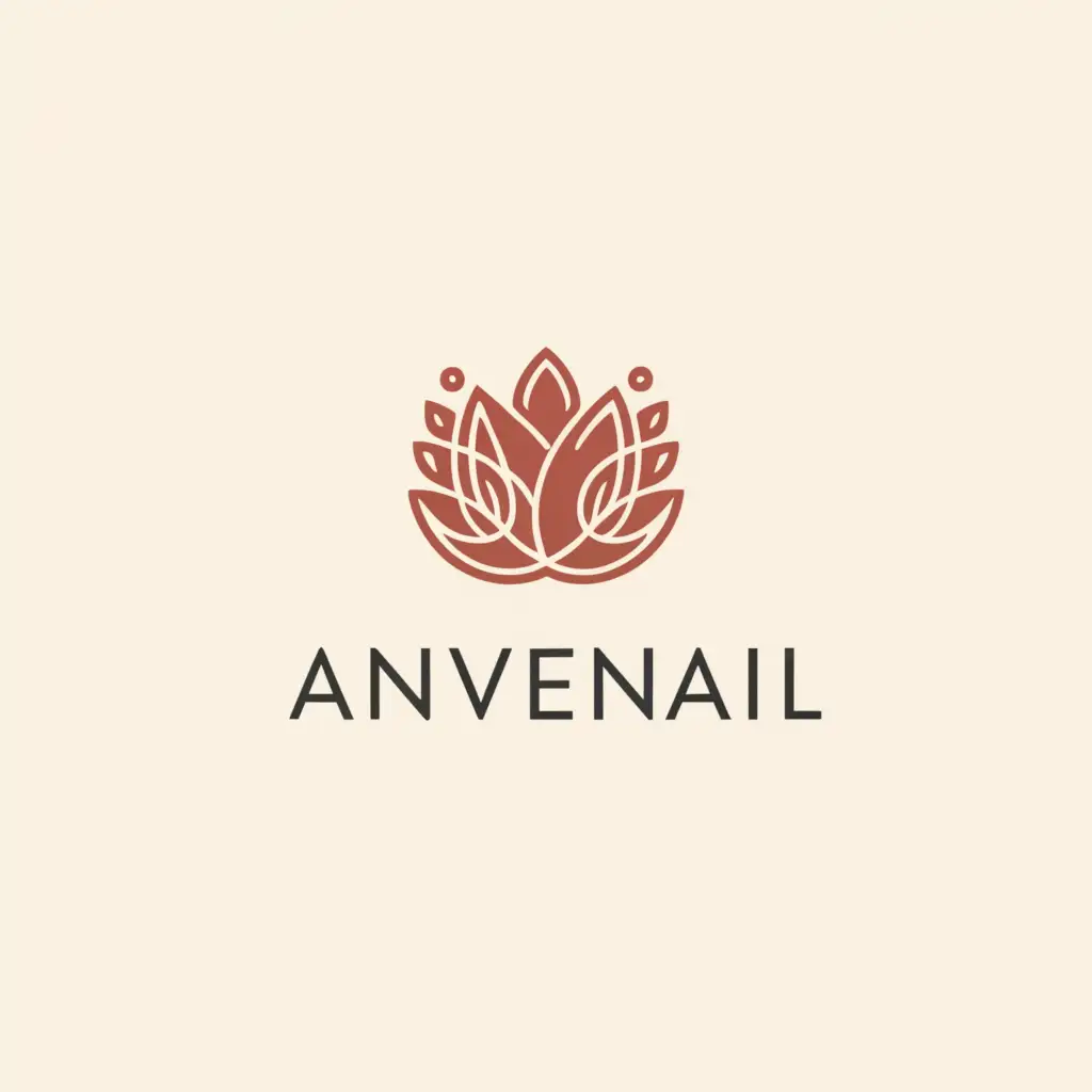 a logo design,with the text "anvelnail", main symbol:feya,Moderate,be used in Beauty Spa industry,clear background