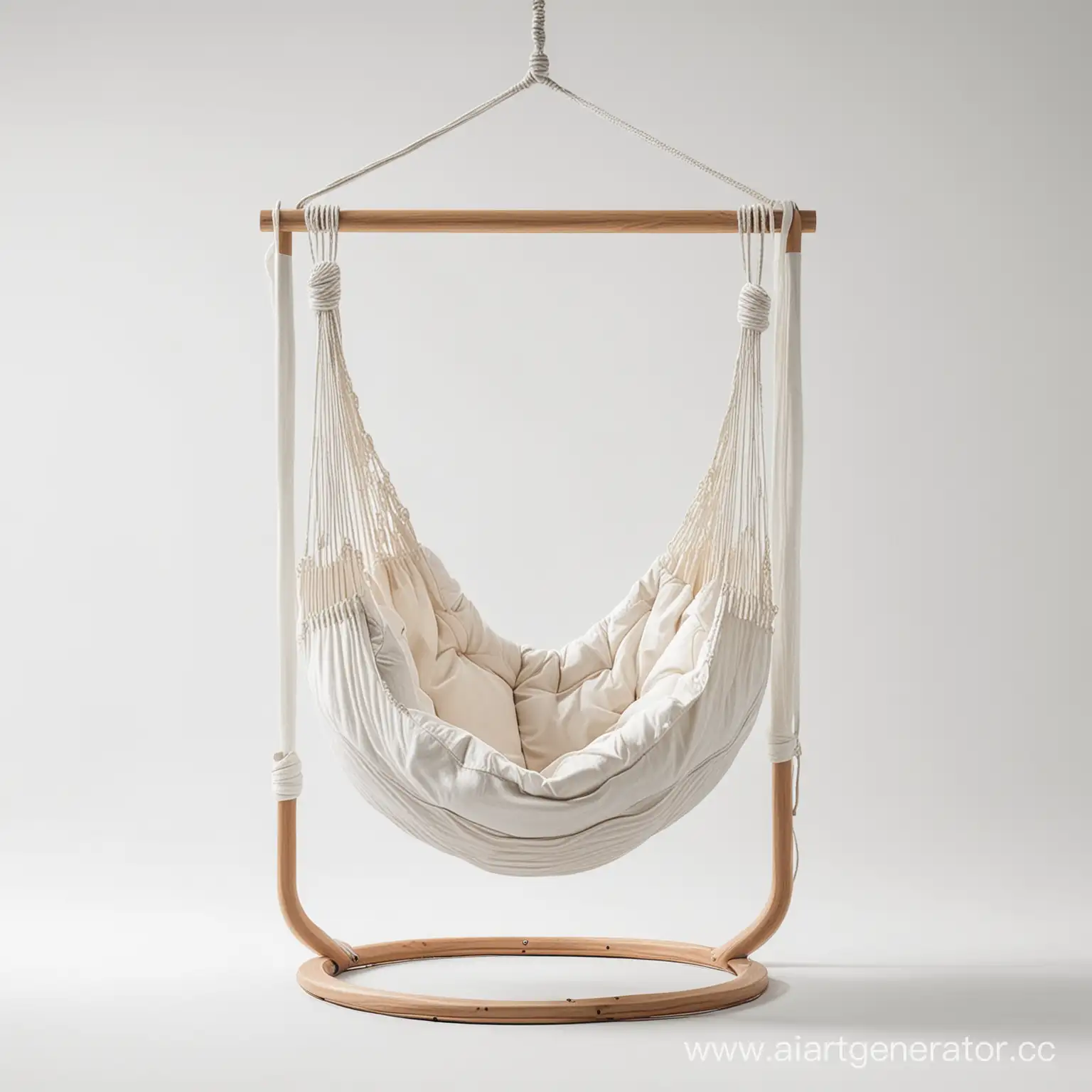 Contemporary-Hanging-Hammock-on-White-Background