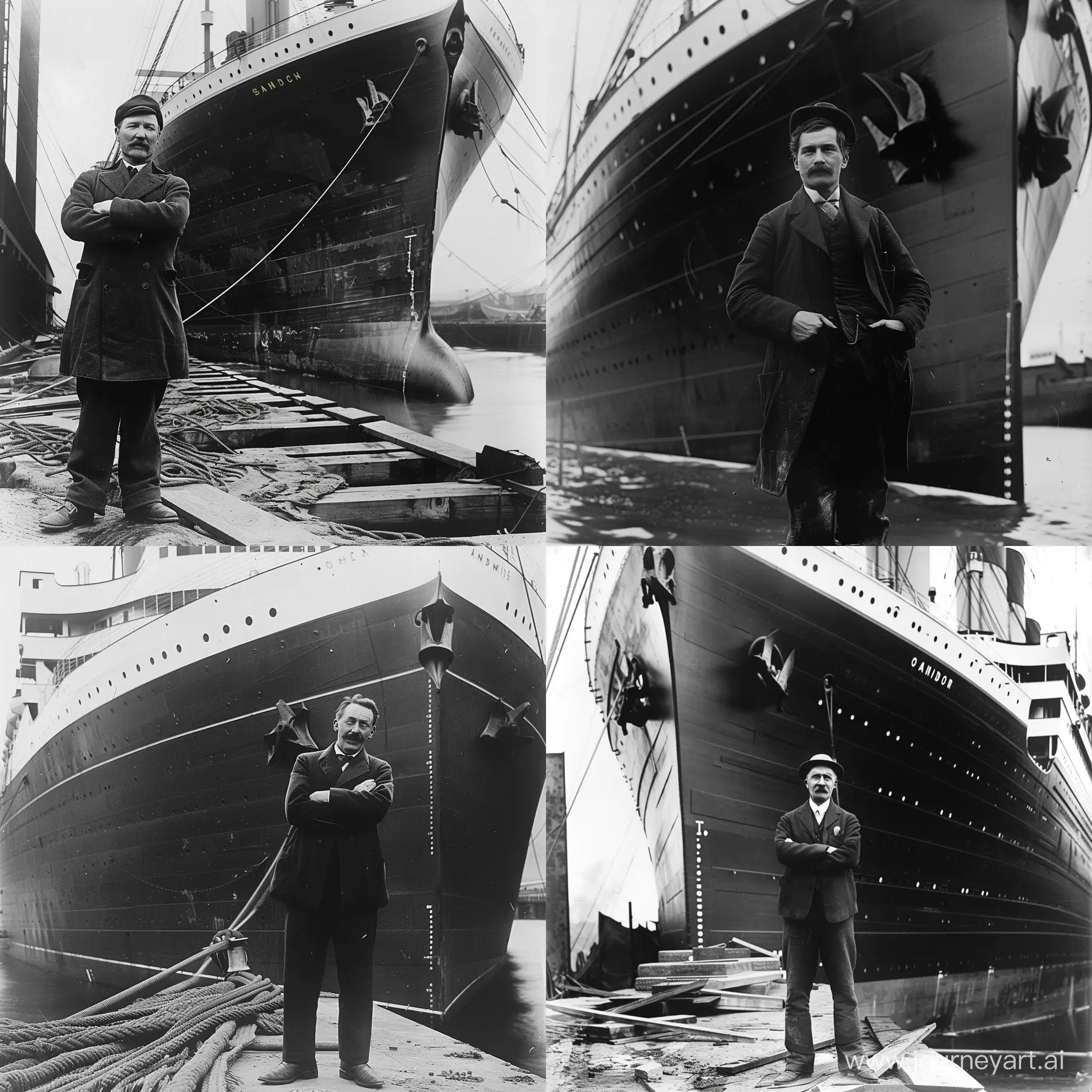 Конструктор Титаника Томас Эндрюс на своем корабле
