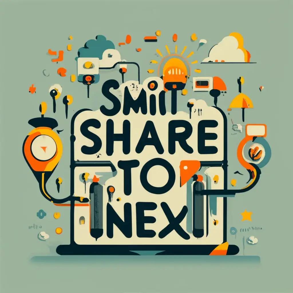 logo, wording, with the text "Smit Share", typography, be used in Internet industry