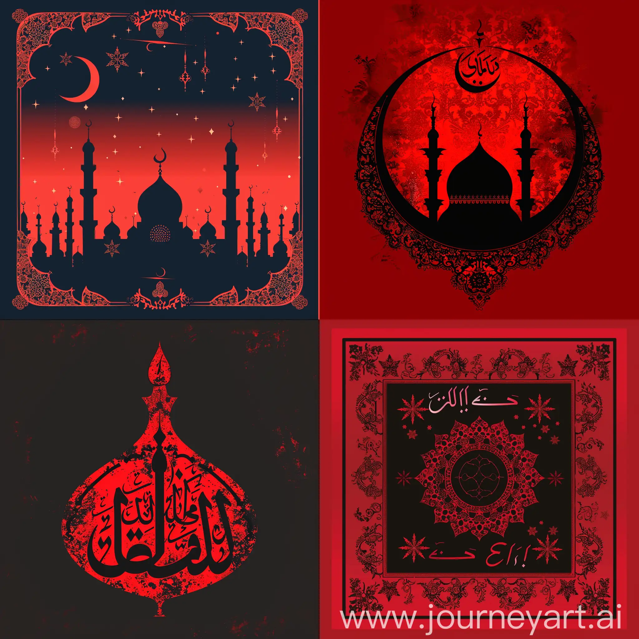 Eid-alFitr-Celebration-Red-and-Black-Greeting-Card-Design