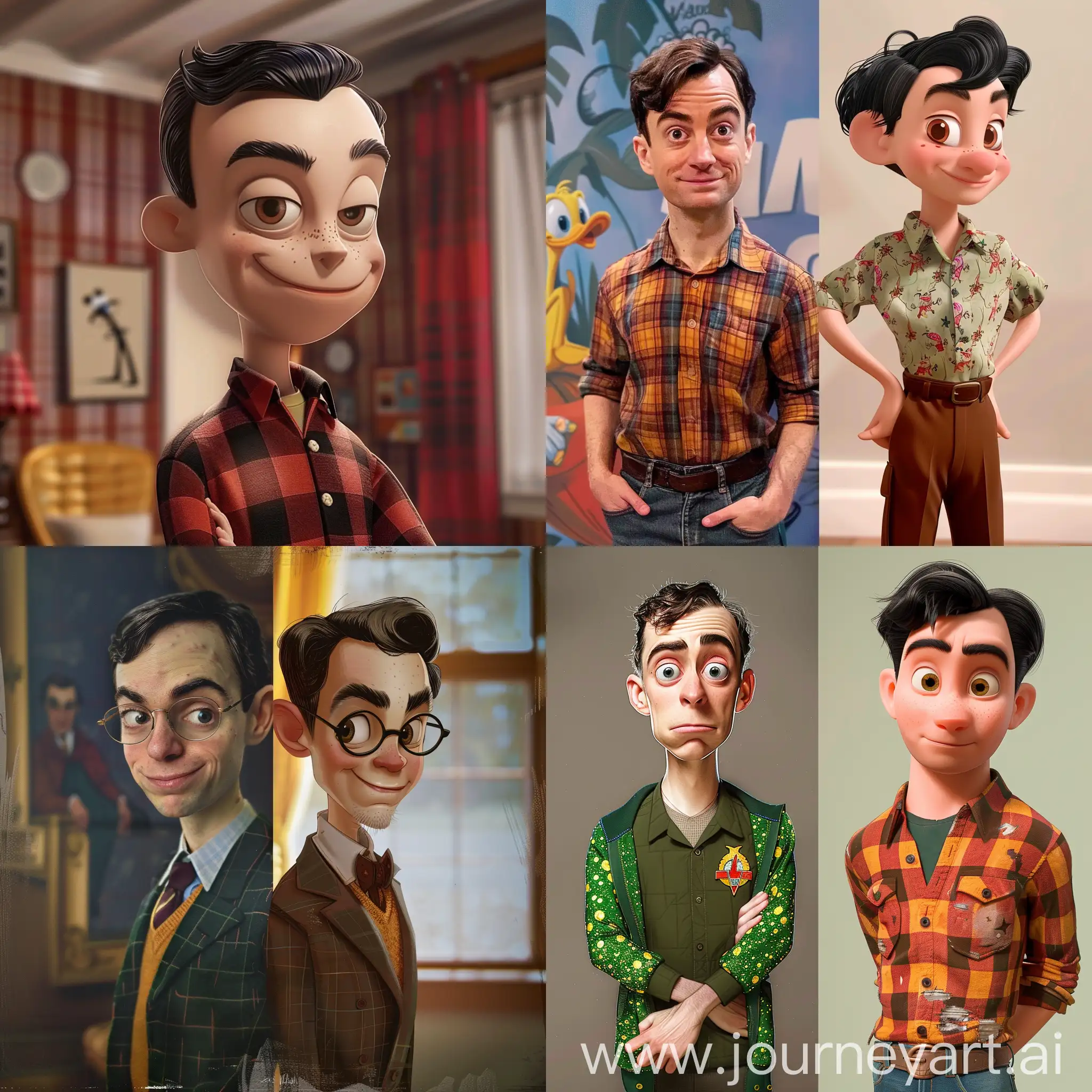 Whimsical-DisneyInspired-Sheldon-Cooper-Portrait