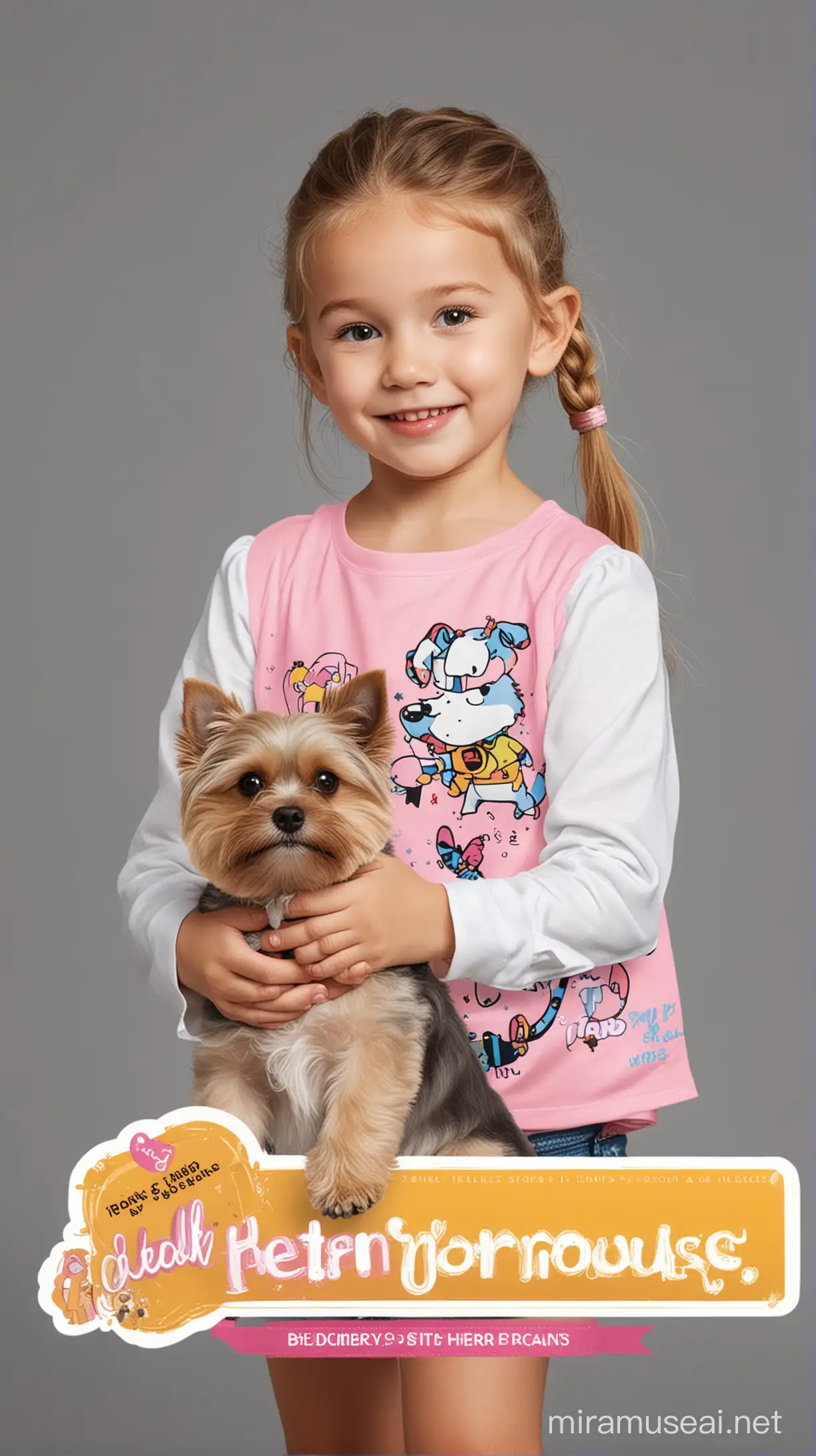 Adorable Kids and Pets in Trendy Fashion Outfits