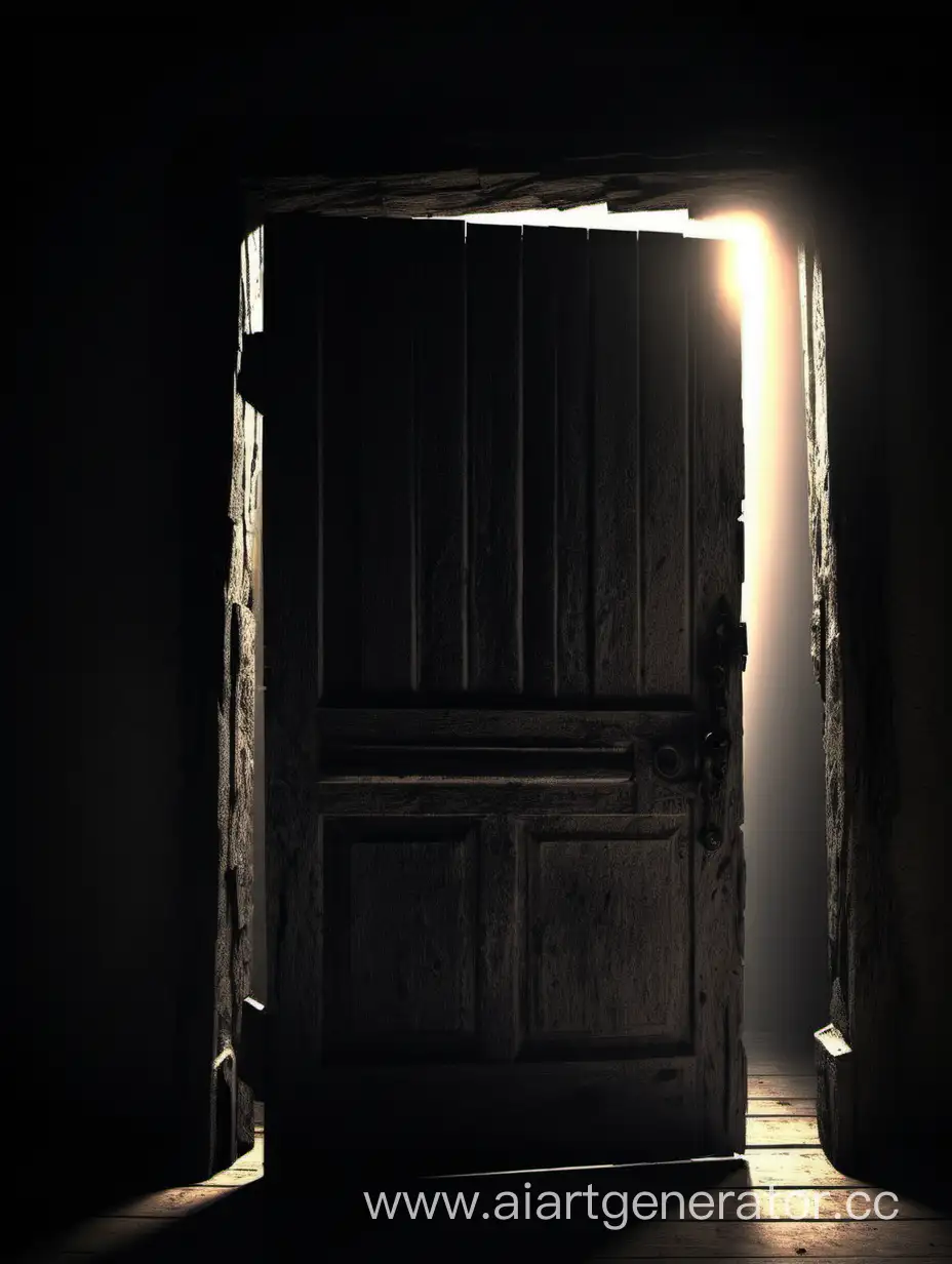 Молодой человек стоял перед старой дверью, скрывающей тайны прошлого. Смело он открыл ее и вошел в мрачное помещение, освещенное лишь лучами света.