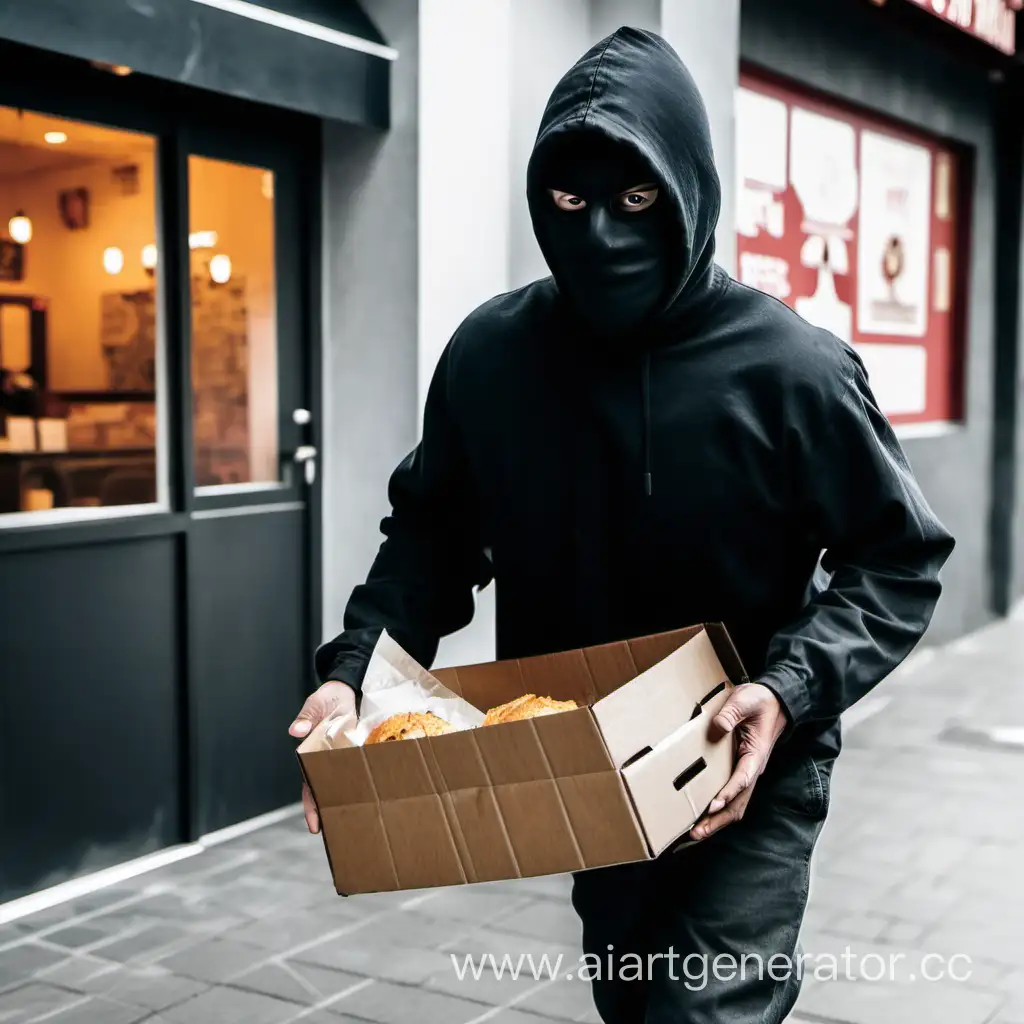 Masked-Thief-Stealing-Food-from-Restaurant