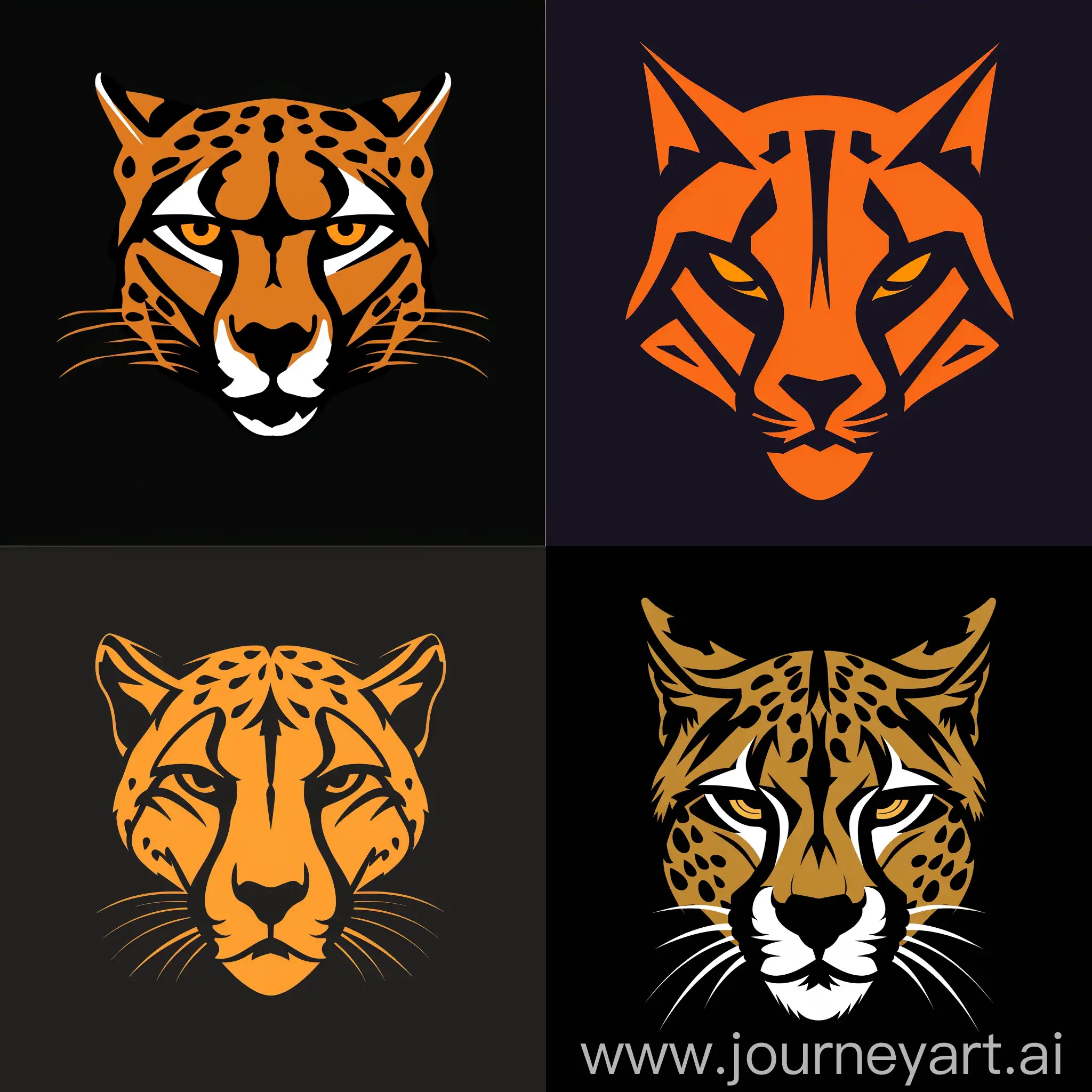 Wild-Cat-Logo-Design-Inspiration-Lynx-and-Cheetah-Fusion