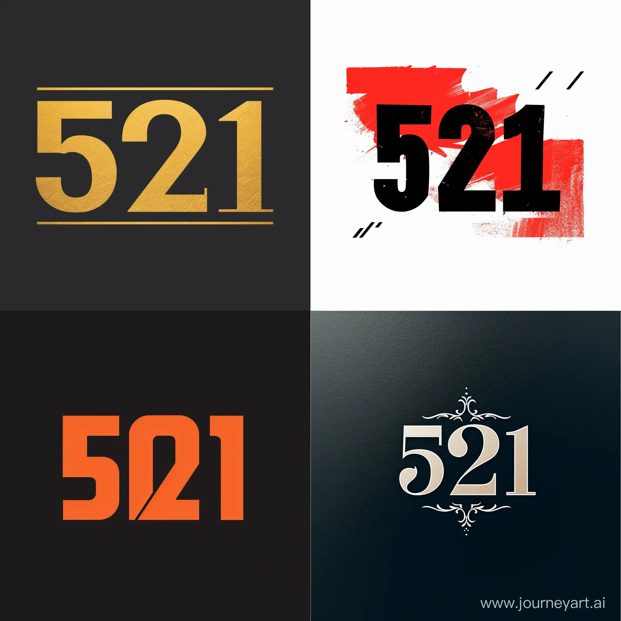 логотип с цифрами 521