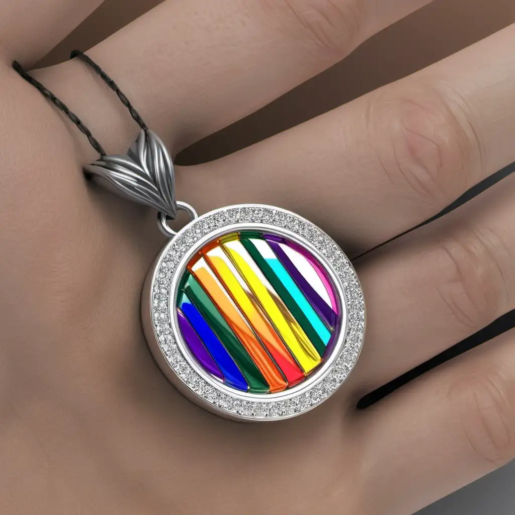 Fashionable LGBTQ Jewelry Displayed Artfully