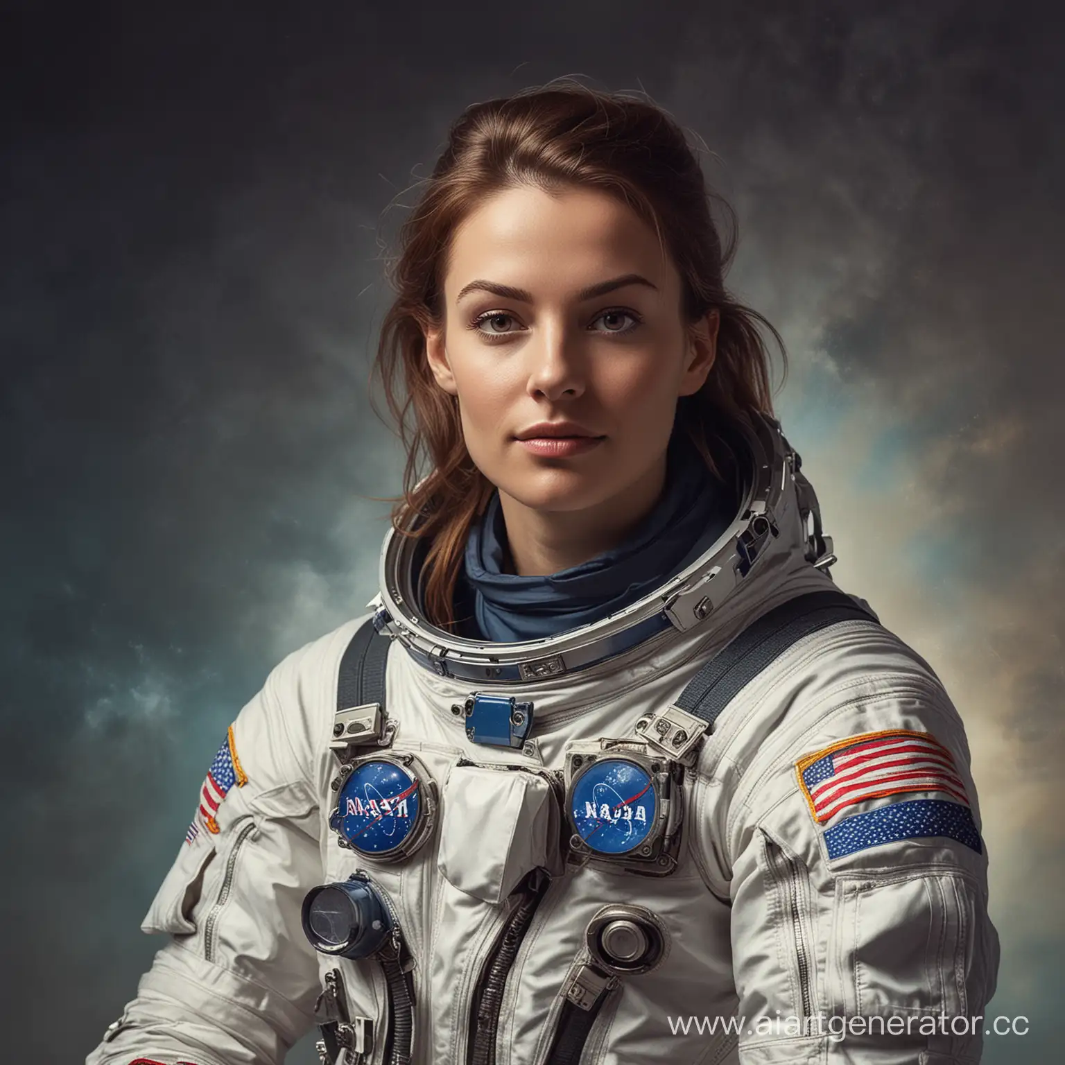 Female-Astronaut-Exploring-Space-Station