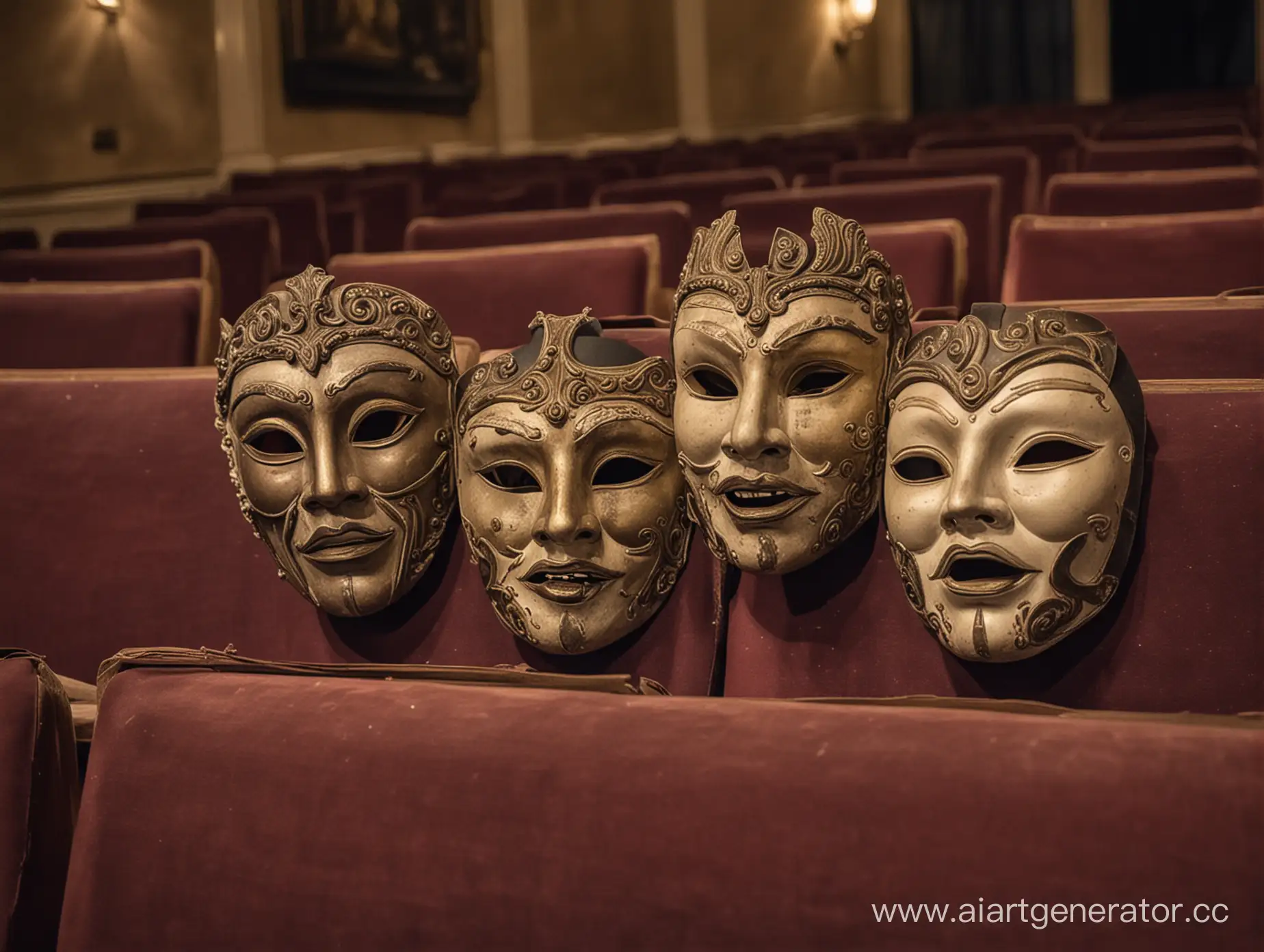 masks in the theater