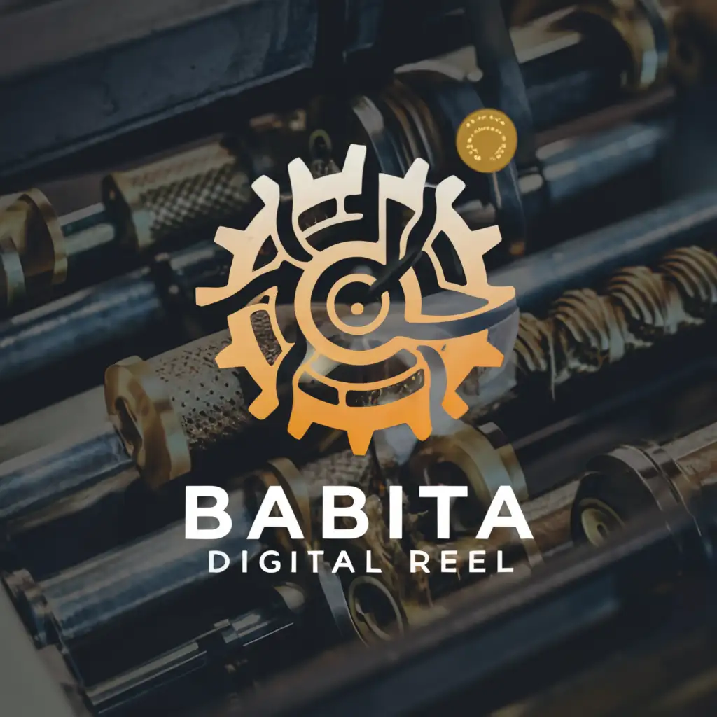 a logo design,with the text "Babita Digital Reel", main symbol:Reel with technical,Moderate,be used in Home Family industry,clear background