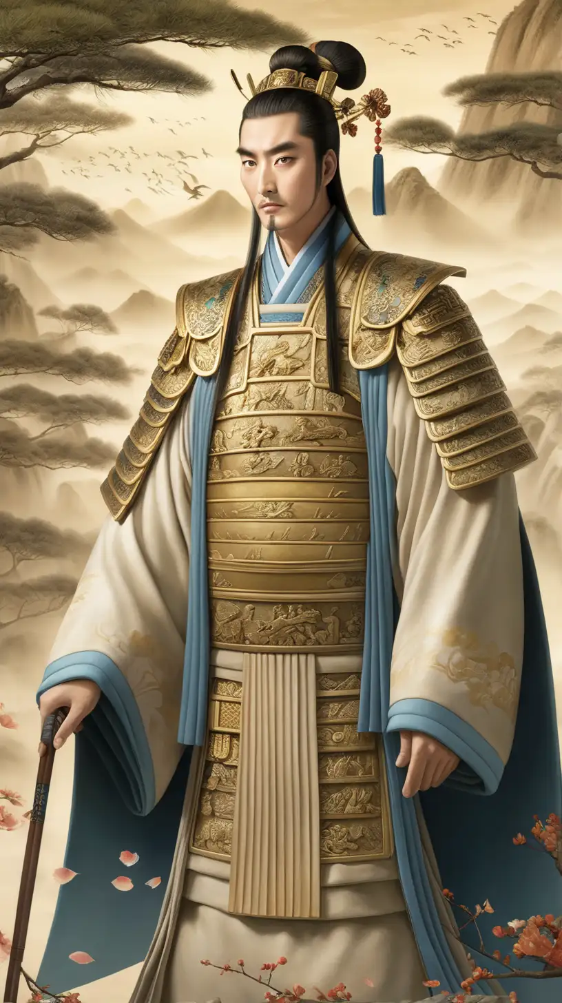 Portrait of the Young Emperor Qin Shi Huang