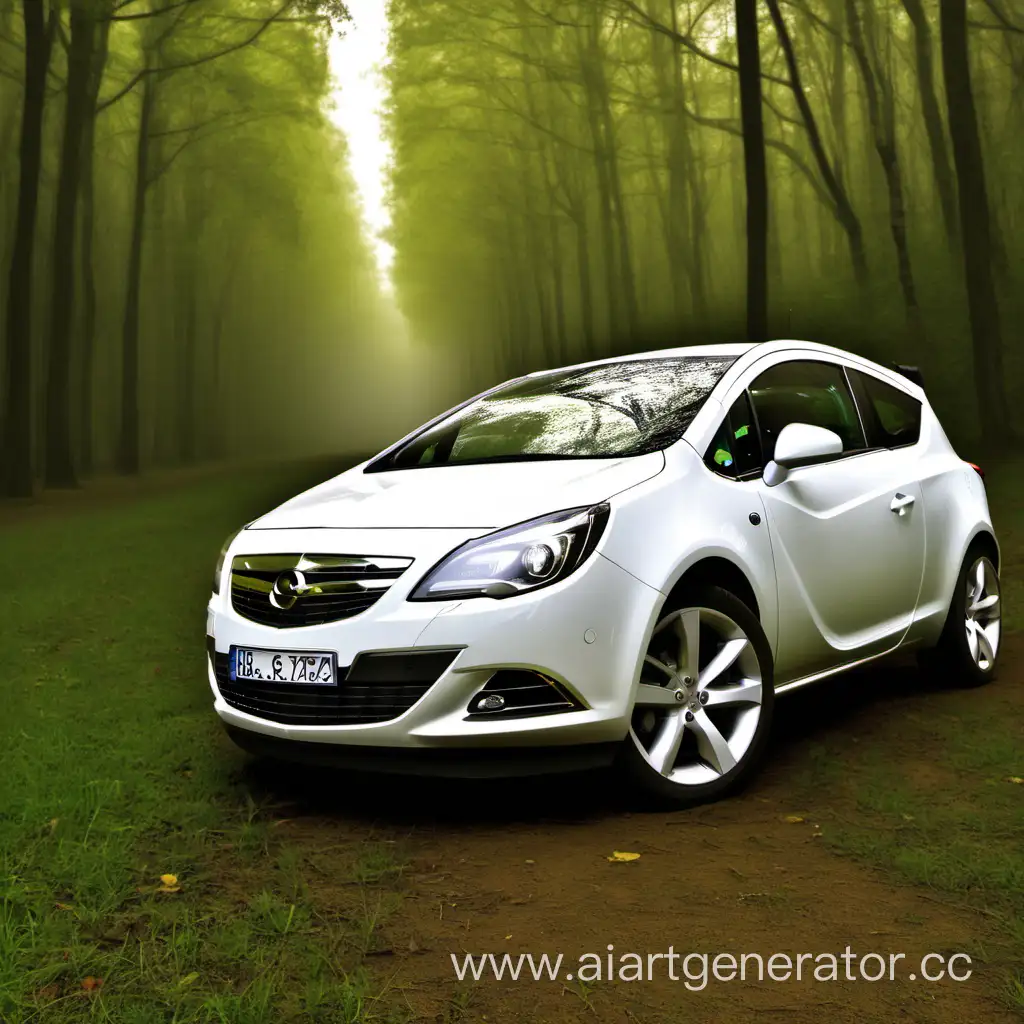 Opel Meriva B и Opel Astra J gtc на природе