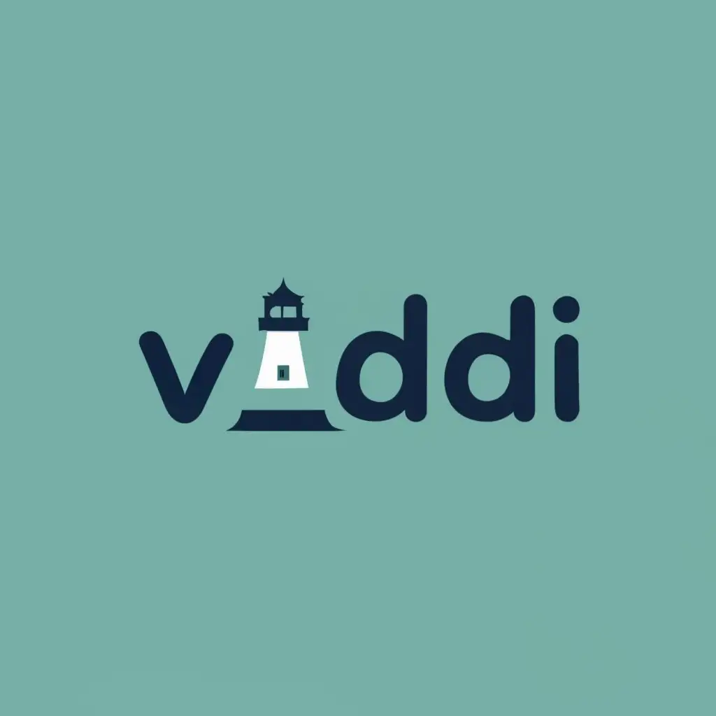 logo, lighthouse on the letter "i", with the text "Vodi", typography, be used in Technology consulting industry