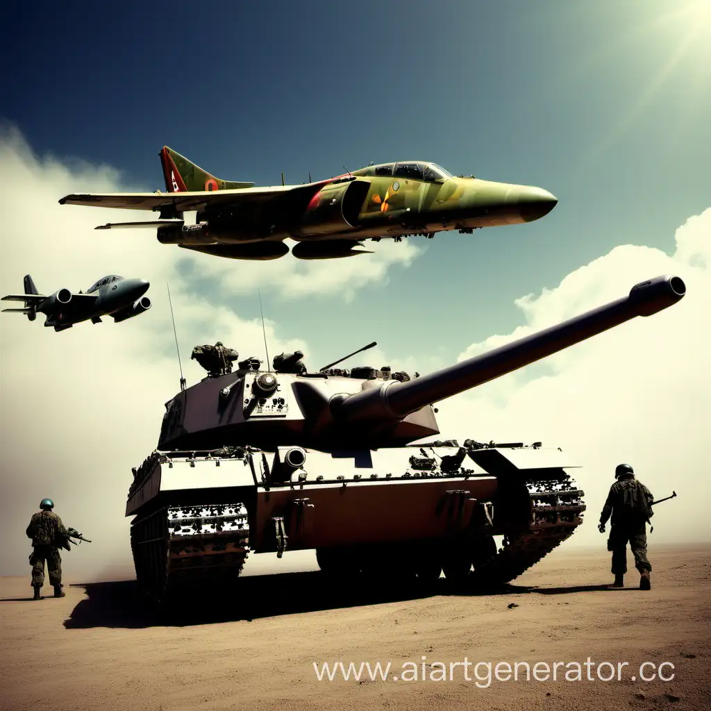 De-Facto-Coalition-Tanks-and-Airplanes-in-Action