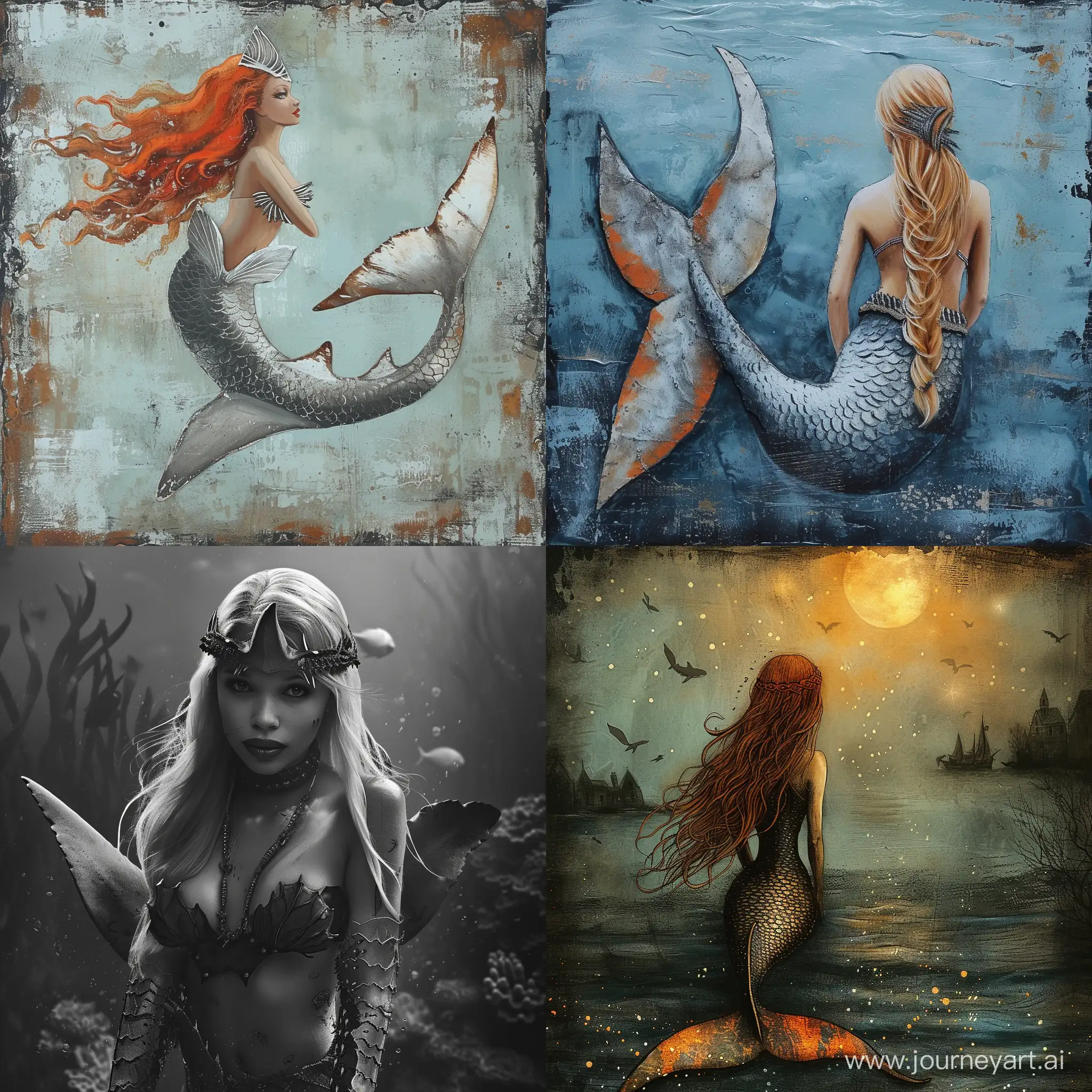 Enchanting-Mermaid-with-Shark-Tail-Underwater-Fantasy-Art