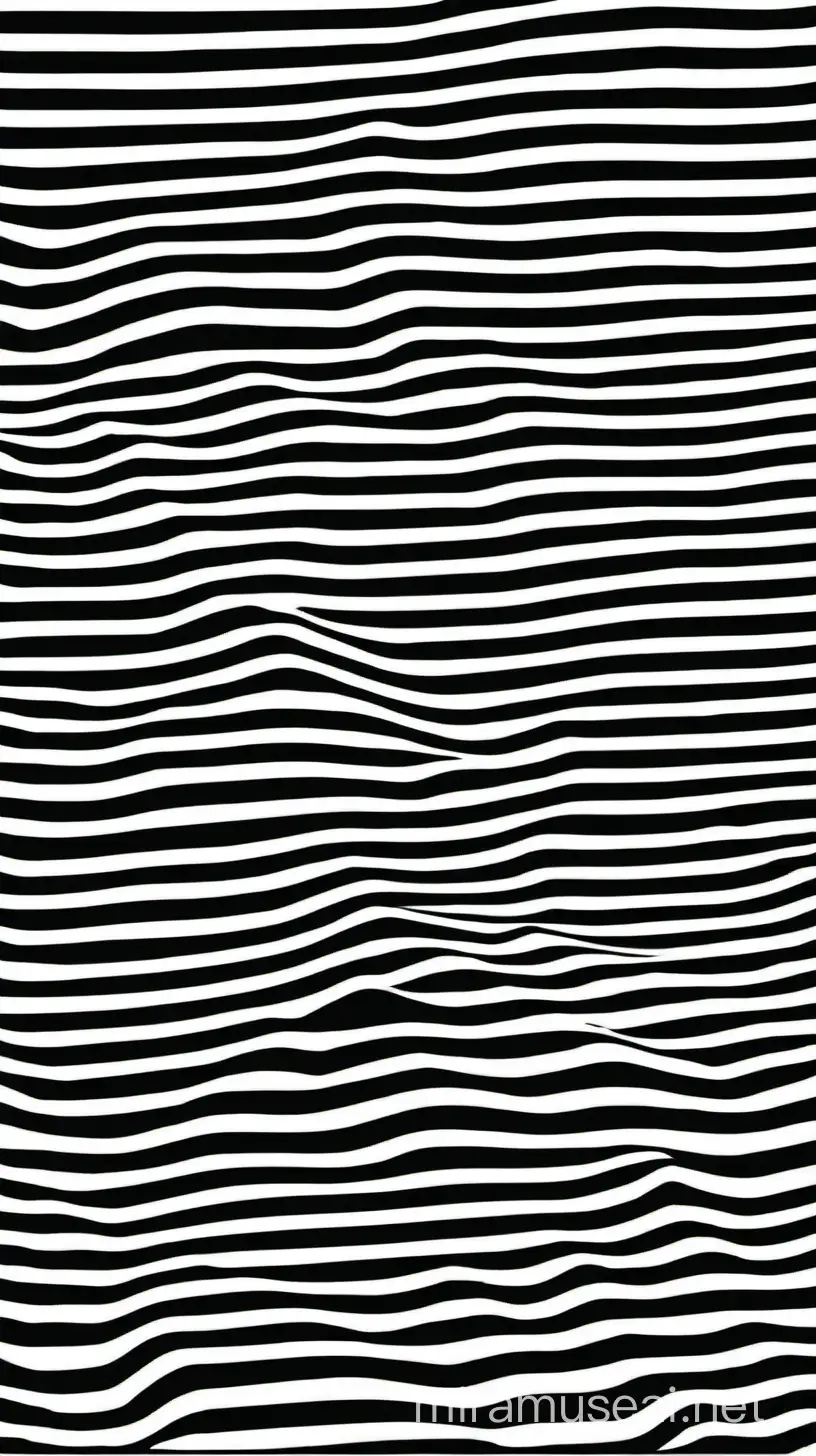 Classic Black and White Horizontal Stripes Pattern