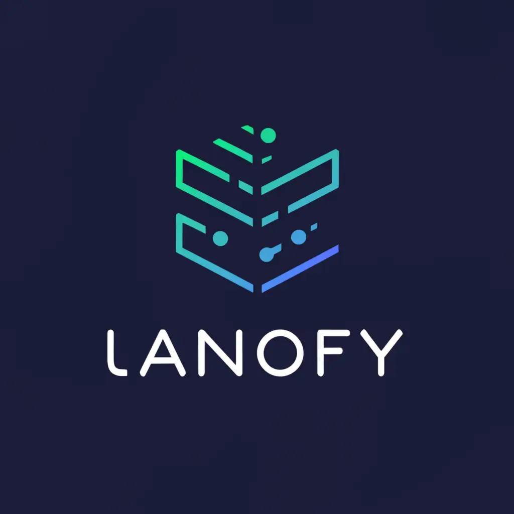 a logo design,with the text "LanoFy", main symbol:binaryn tech,Moderate,be used in Technology industry,clear background