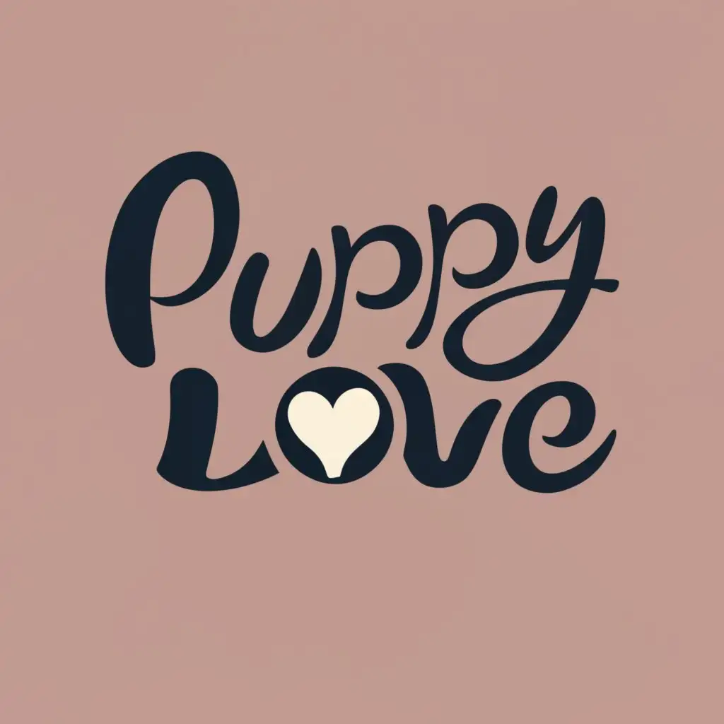 logo, Puppy love, with the text "Puppy love", typography, be used in Travel industry