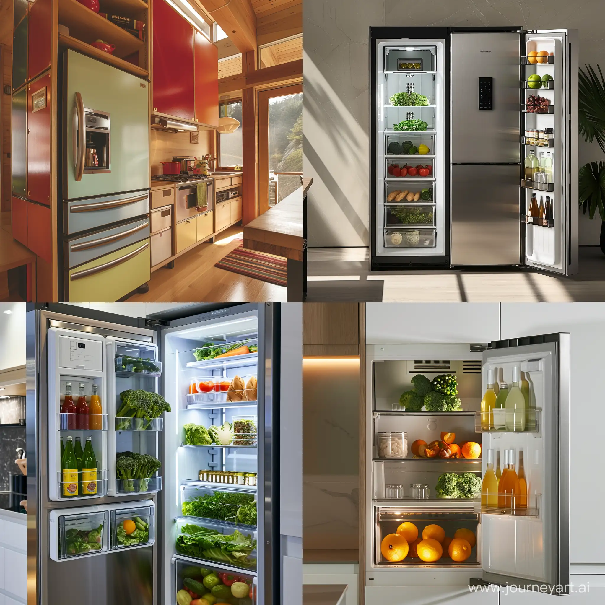 Modern-Modular-Home-Refrigerator-in-Vibrant-Setting
