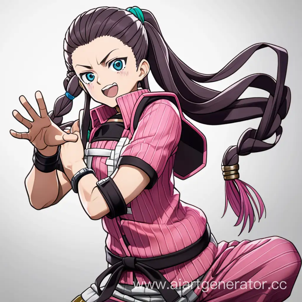 Nezuko-Kamado-Cosplaying-Joseph-Joestar-Fusion-of-Demon-Slayer-and-JoJos-Bizarre-Adventure