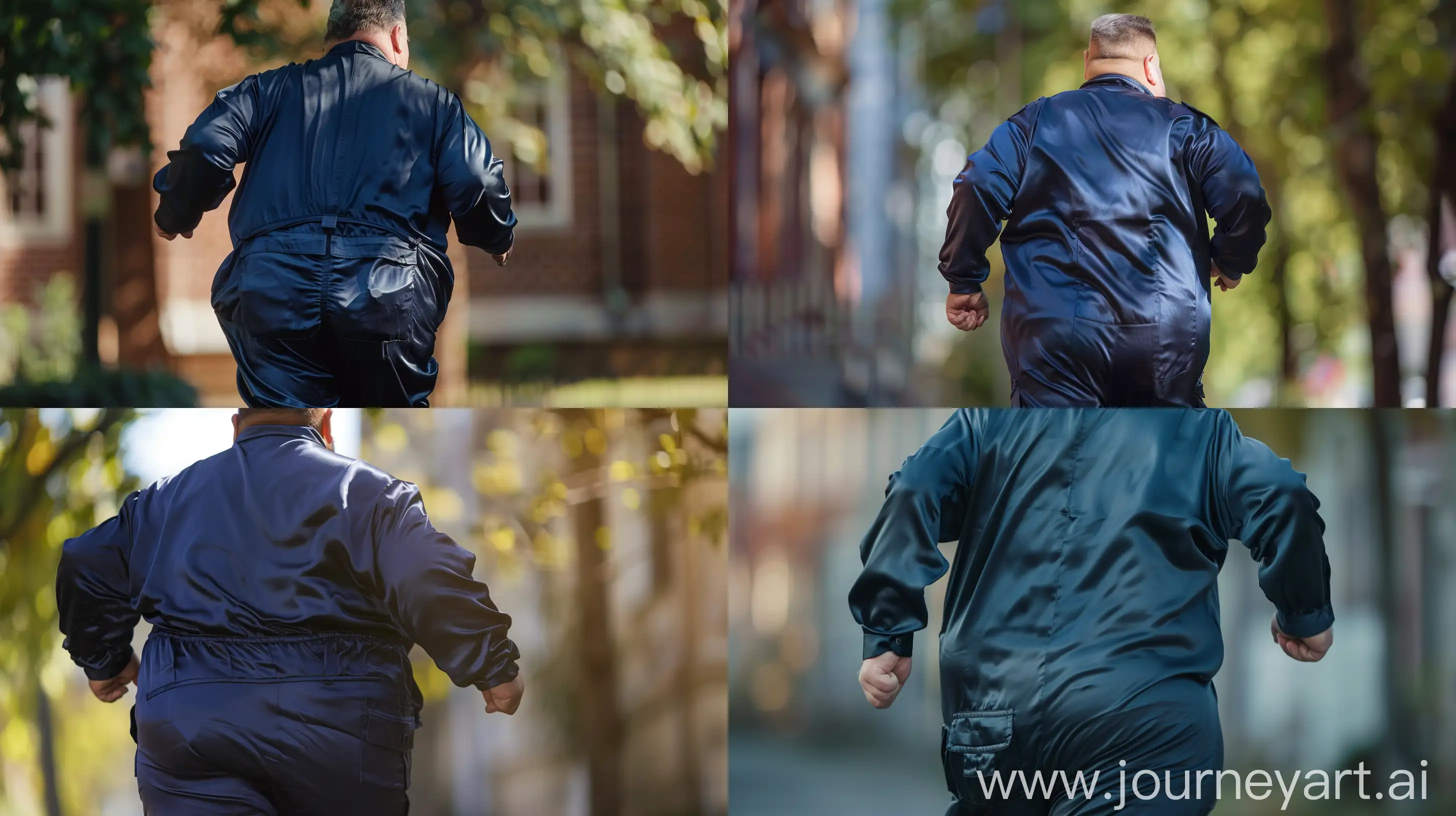 Energetic-60YearOld-Man-in-Stylish-Navy-Blue-Cargo-Coverall-Running