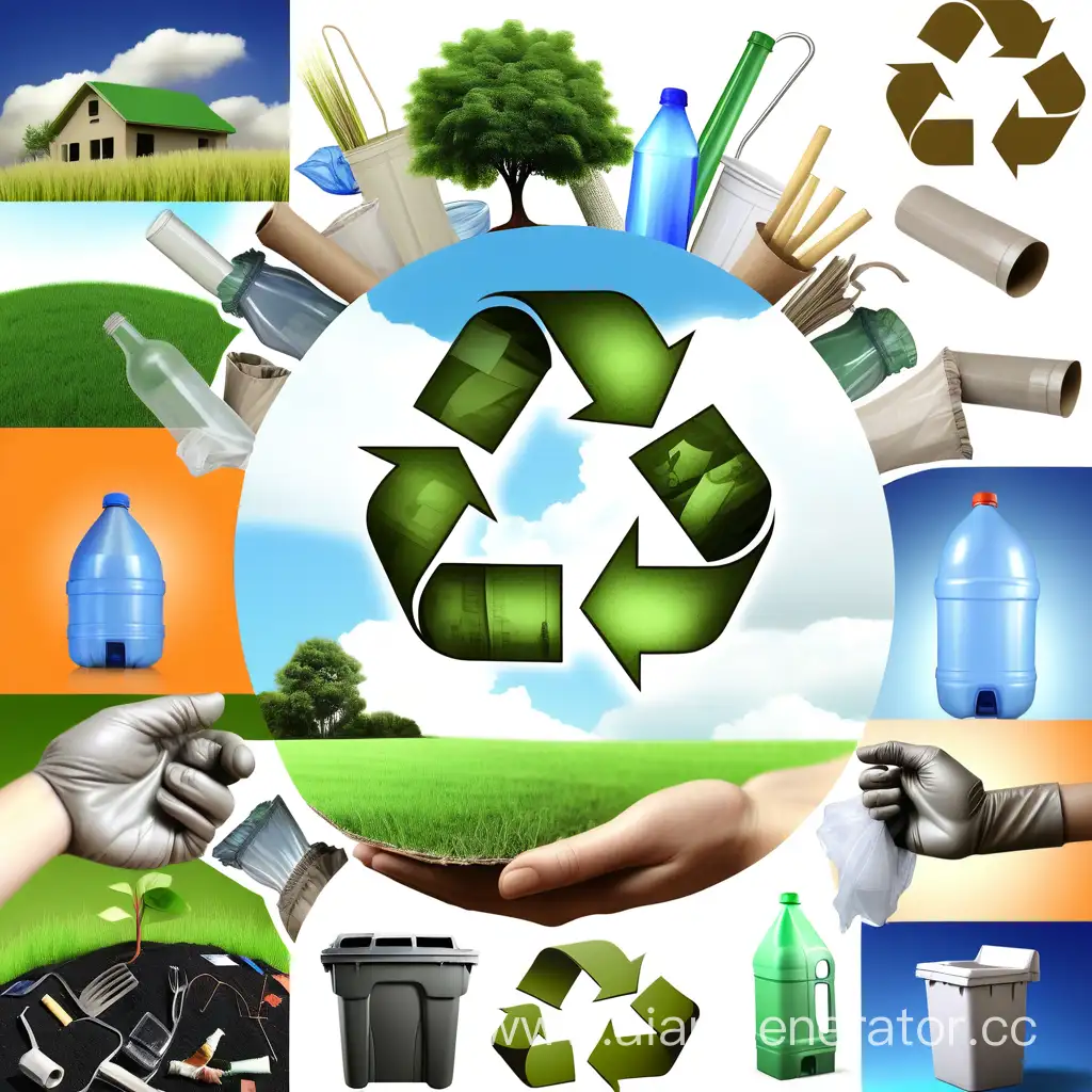 Ecology-Collage-Featuring-Recyclable-Waste-Images