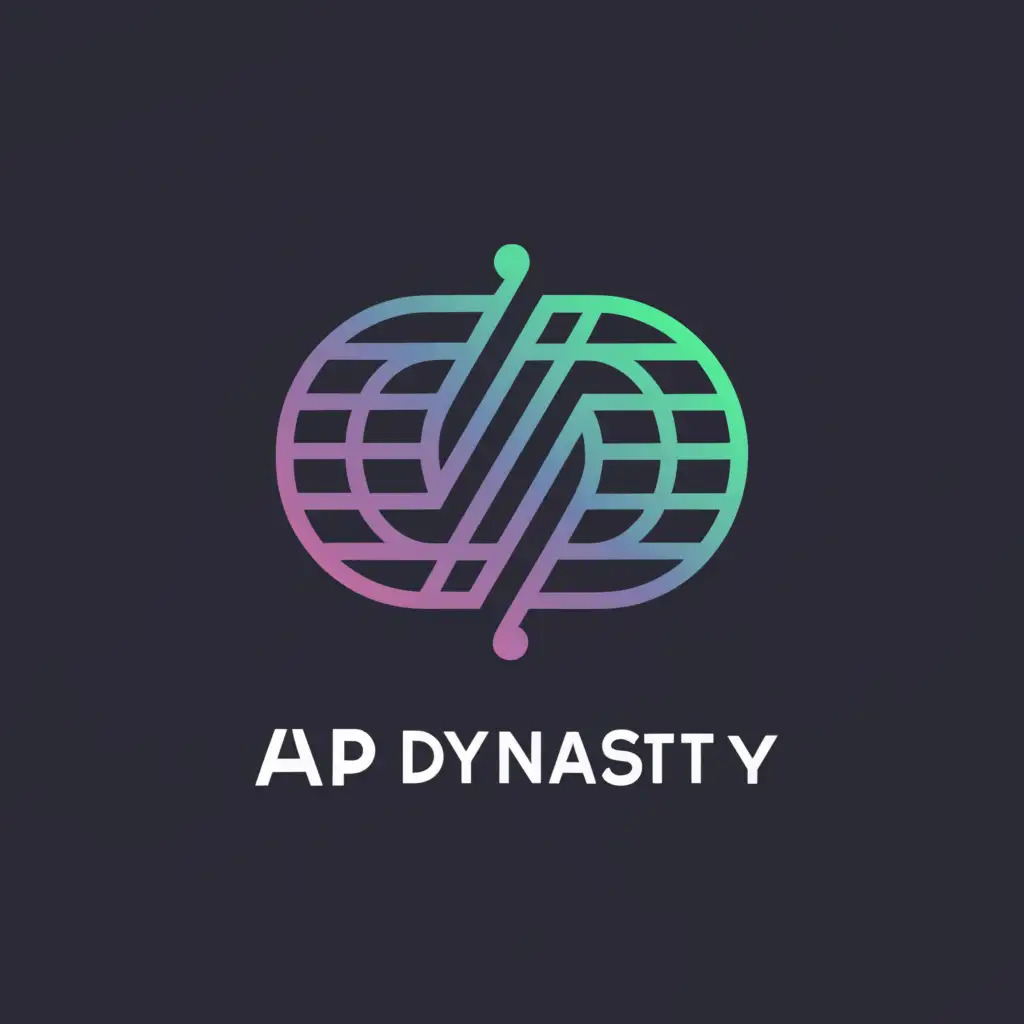 a logo design,with the text "AP Dynasty", main symbol:Social Media,Moderate,be used in Internet industry,clear background