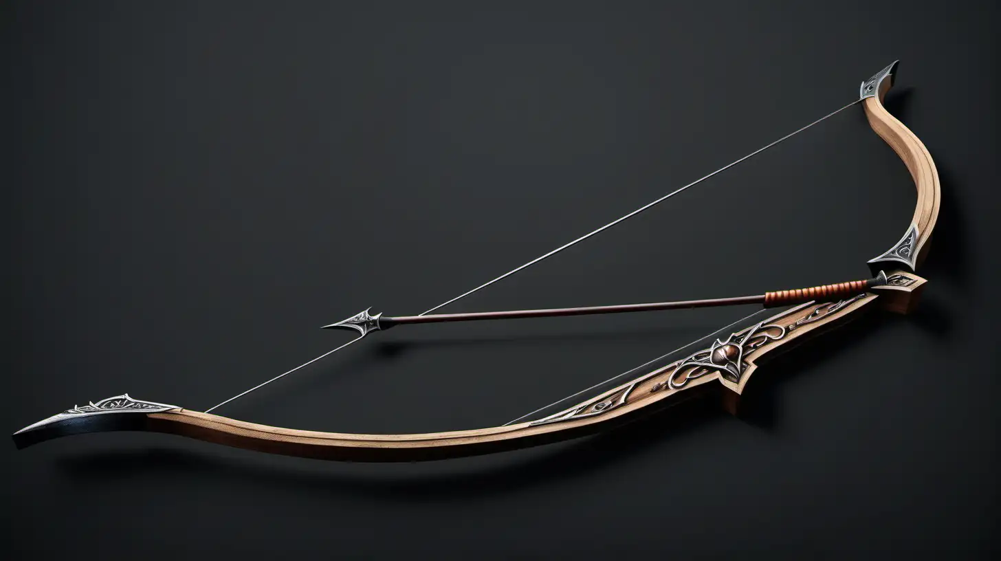 реалистичный  средневековый лук  для стрельбы 