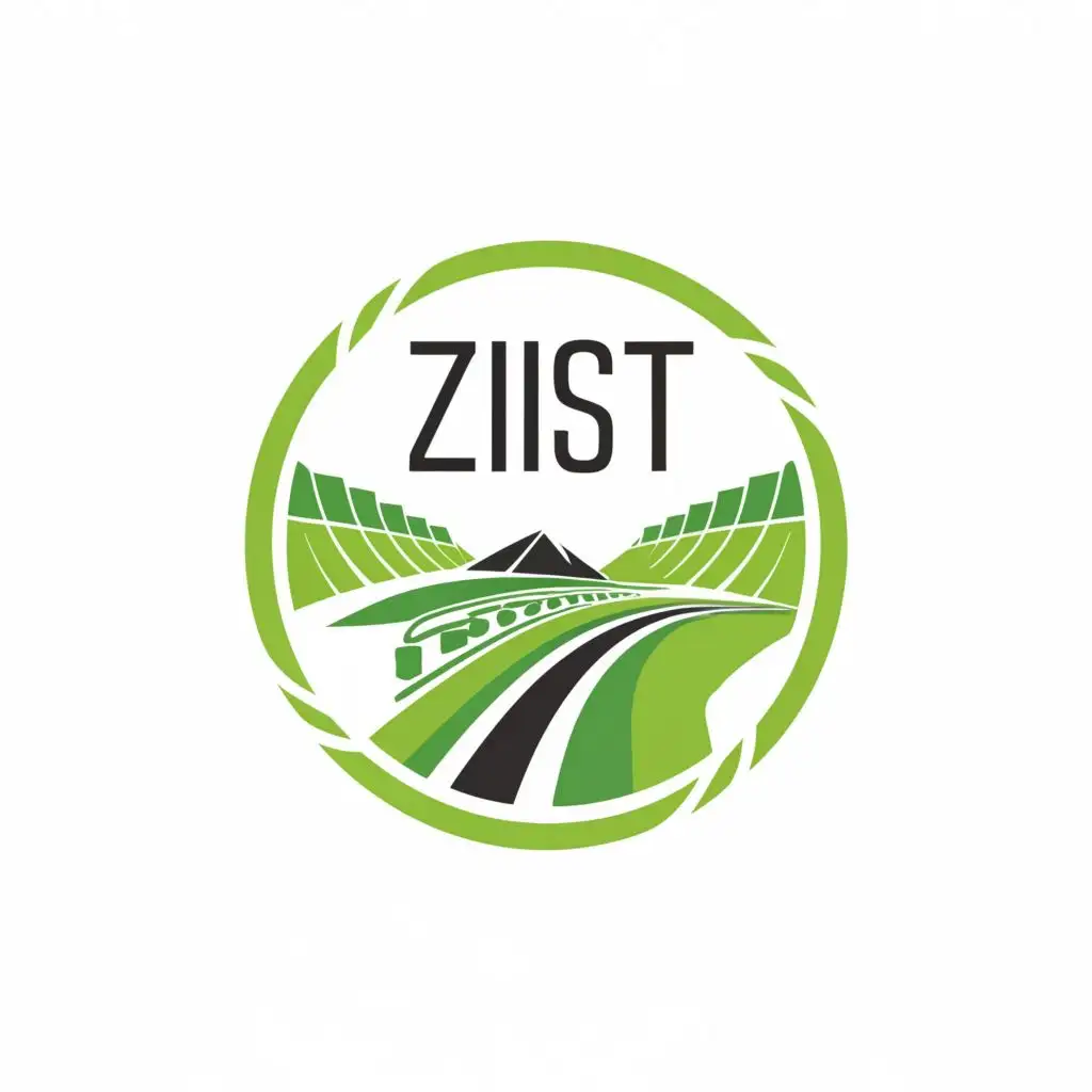 a logo design,with the text "ZIST ENGINEERING CONSULTANCY", main symbol:The ZIST Engineering Consultancy logo, designed in an oval or circular shape. The logo features the text "ZIST ENGINEERING CONSULTANCY" in a stylish and unique font, exuding a sense of artistry. The centerpiece of the logo is a grand Dam reservoir overflowing into lush cropland, with a busy road running alongside, filled with moving traffic. Below the road's bridge, water flows gracefully in a channel, adding a touch of fluidity to the scene. The road leads towards a vibrant cityscape, adorned with sleek, towering buildings that symbolize progress and innovation. The image is rendered with a perfect blend of realism and artistic flair, capturing the dynamic harmony between nature and infrastructure. Soft, ambient lighting highlights the intricate details of the logo, evoking a feeling of wonder and admiration for ZIST Engineering Consultancy's visionary approach. The mood is one of harmony and sophistication, reflecting the consultancy's dedication to excellence in engineering design,complex,clear background