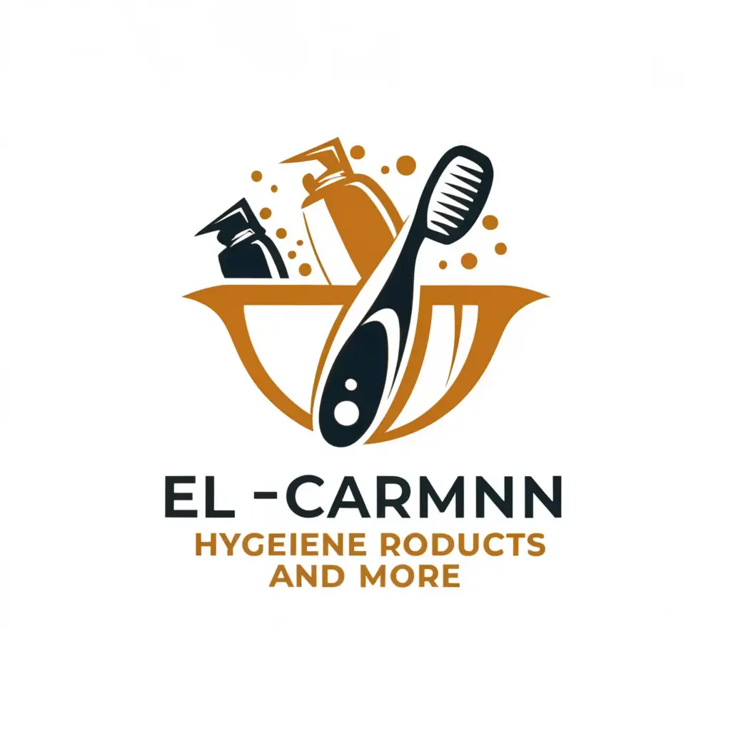 a logo design,with the text "Hygiene products and more El Carmin", main symbol:Hygiene products,Moderate,be used in Home Family industry,clear background