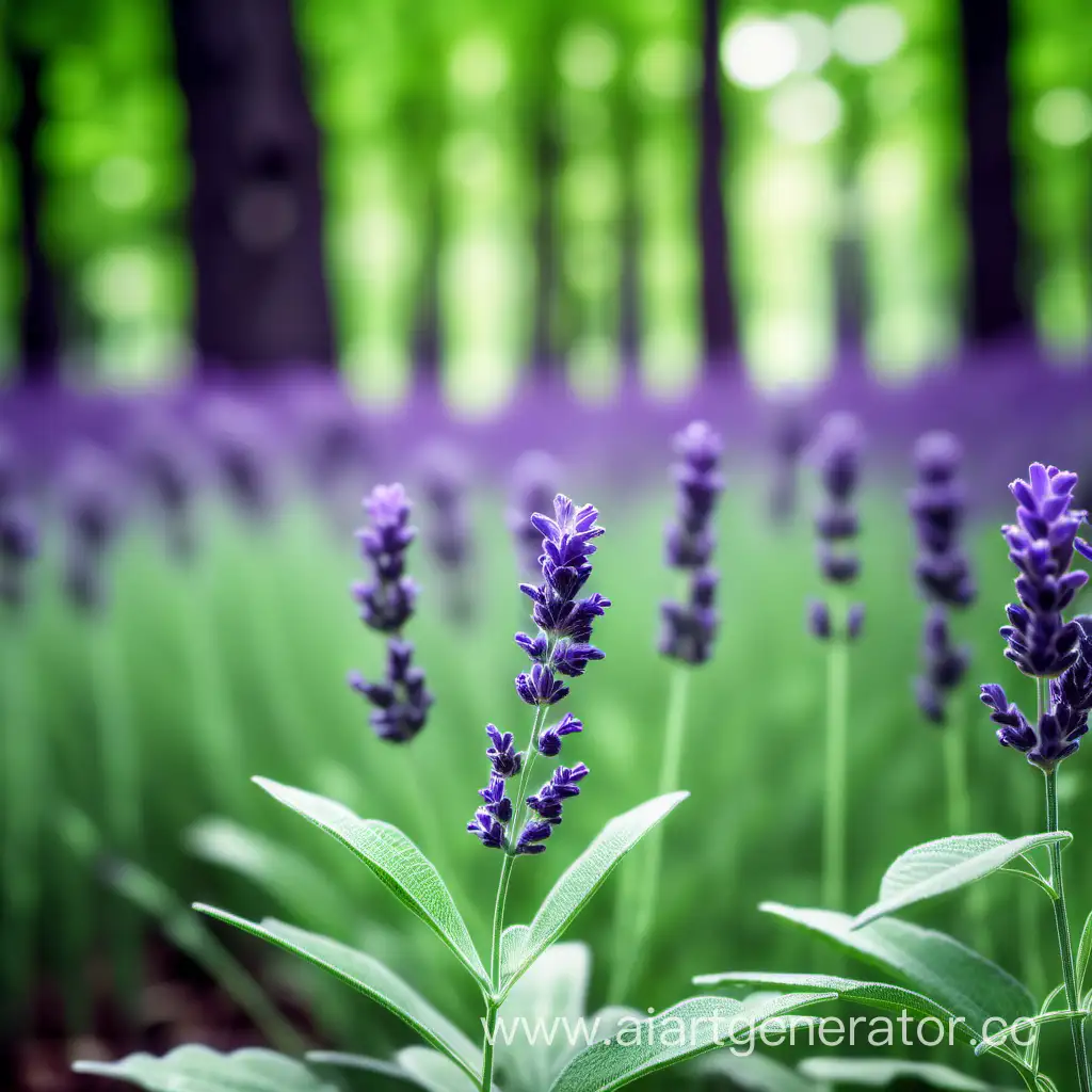 Lavender-Leaves-Amidst-Enchanting-Green-Forest