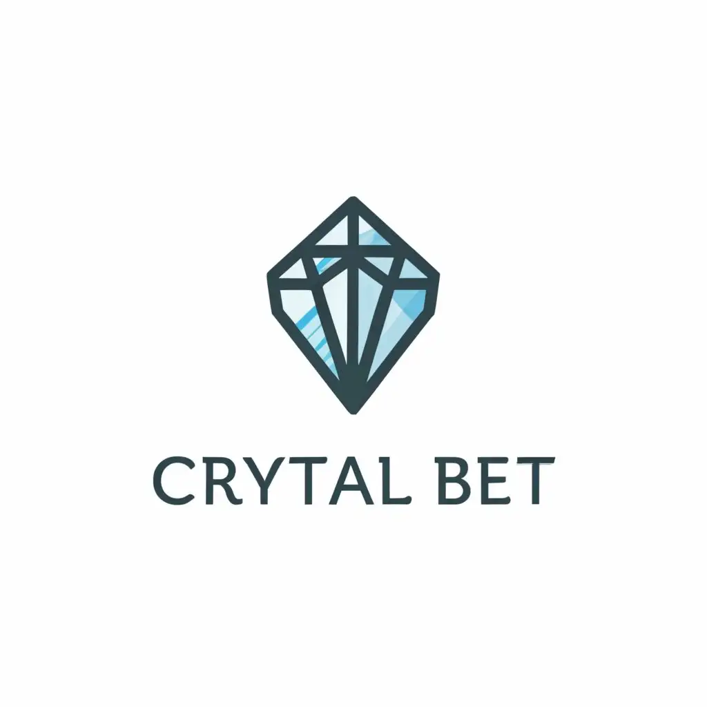 a logo design,with the text "Crystal Bet", main symbol:Crystal,Moderate,clear background