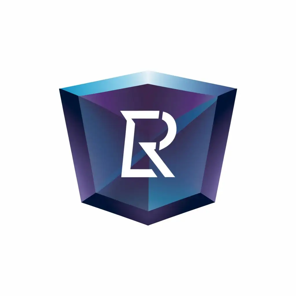 logo, sapphire, with the text "LR", typography