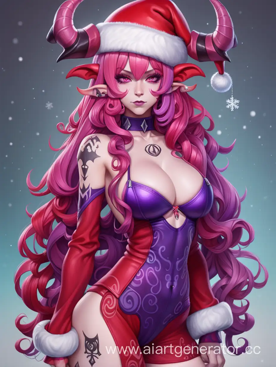 Sultry-Christmas-Demon-in-Festive-Attire