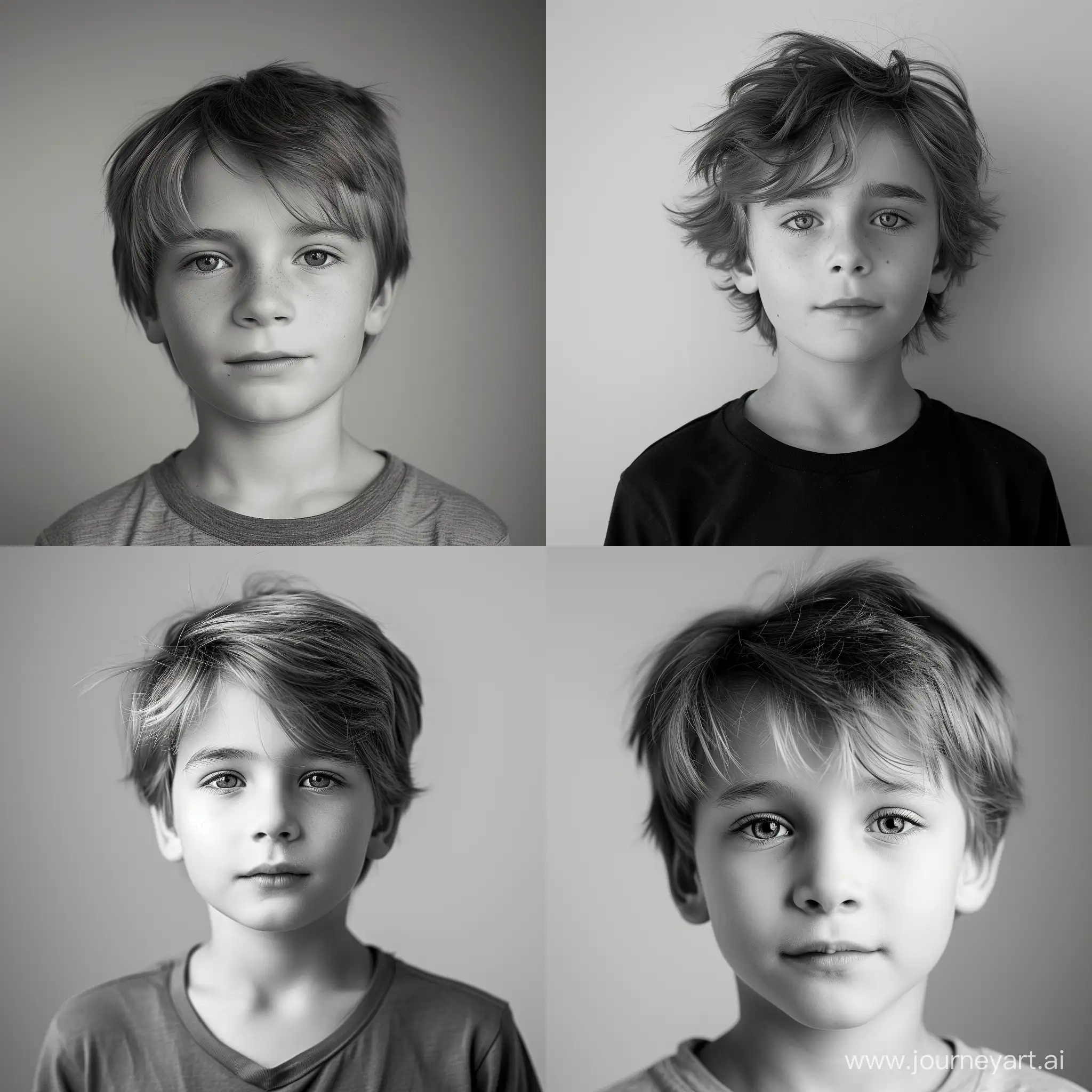 Gentle-Monochrome-Portrait-of-a-Boy-in-Soft-Style