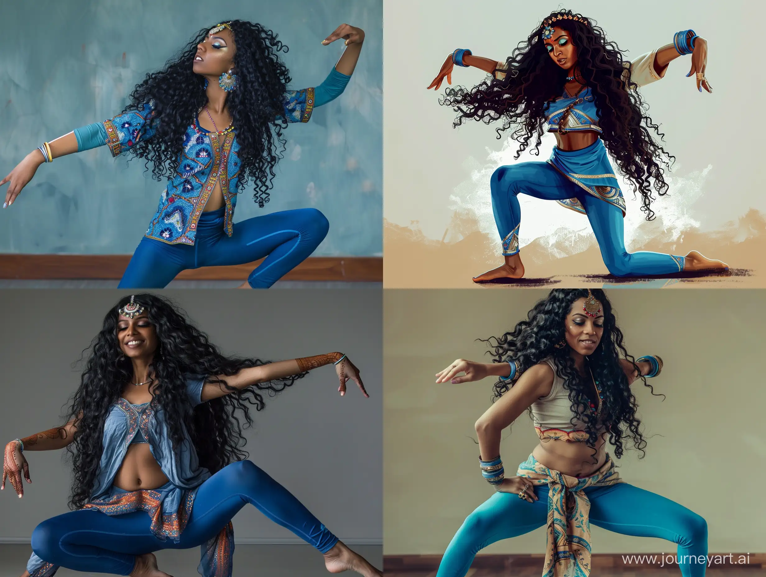 Elegant-AfroAmerican-Woman-Dancing-with-Grace-and-Exotic-Beauty