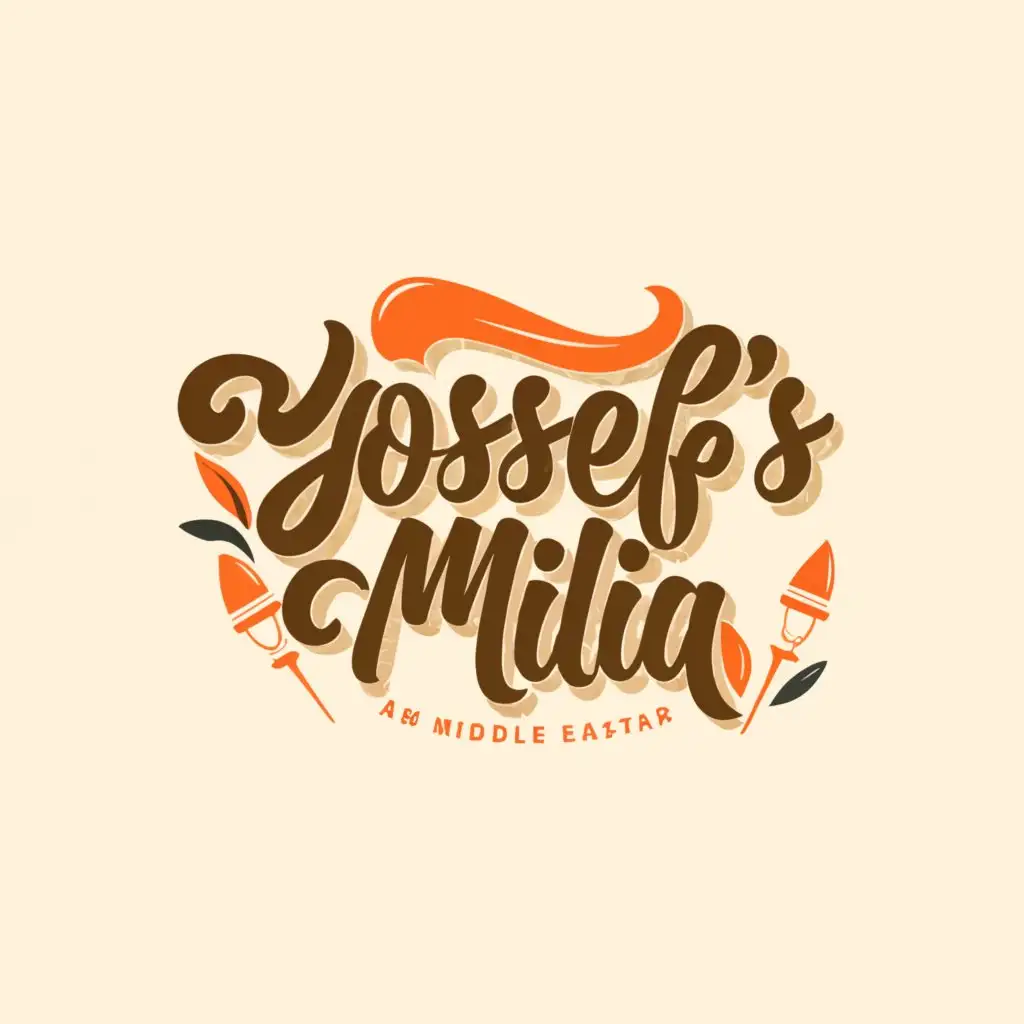 a logo design,with the text "Yossef's Laffa-Milia", main symbol:We are opening a food trailer and need a logo. The trailer will provide vegetarian middle eastern food options including but not limited to falafel and hummus. However in the future we would like to add more things to our menu so it is important that the logo does not limit us. We want the logo to have a middle eastern inspiration, we want it to be chic and bold like the flavors in our food.

Logo styles of interest
Wordmark Logo
Word or name based logo (text only)
Lettermark Logo
Acronym or letter based logo (text only)
Font styles to use
Serif and Script
,Moderate,be used in Restaurant industry,clear background
