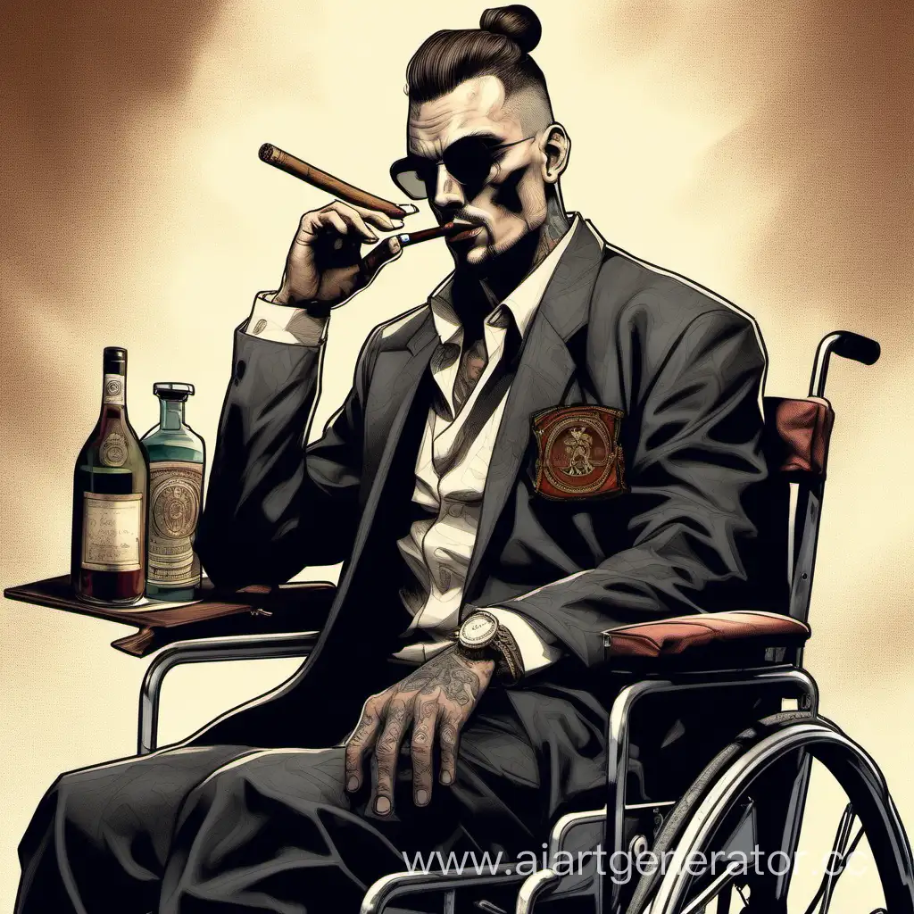 Young-Man-in-Wheelchair-with-Cigar-Realistic-Drug-Baron-Style