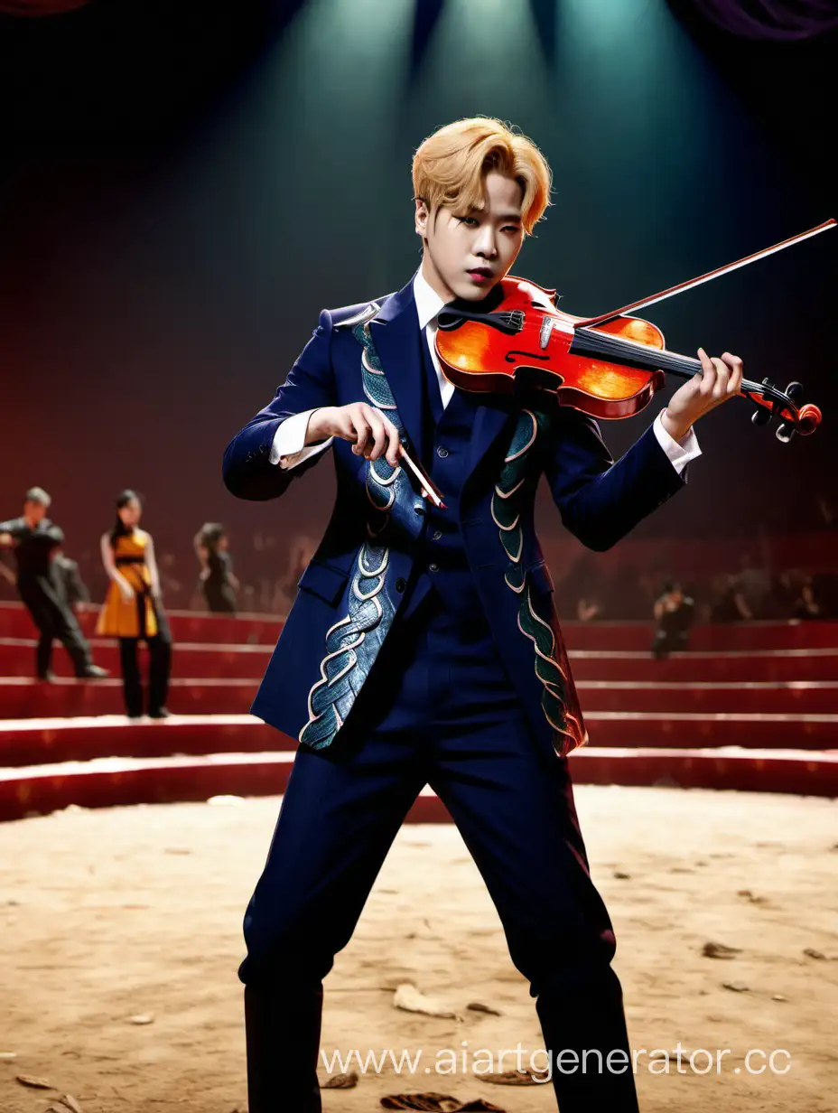 Park-Jimin-Serenades-Enchanting-Snakes-with-His-Violin-Performance