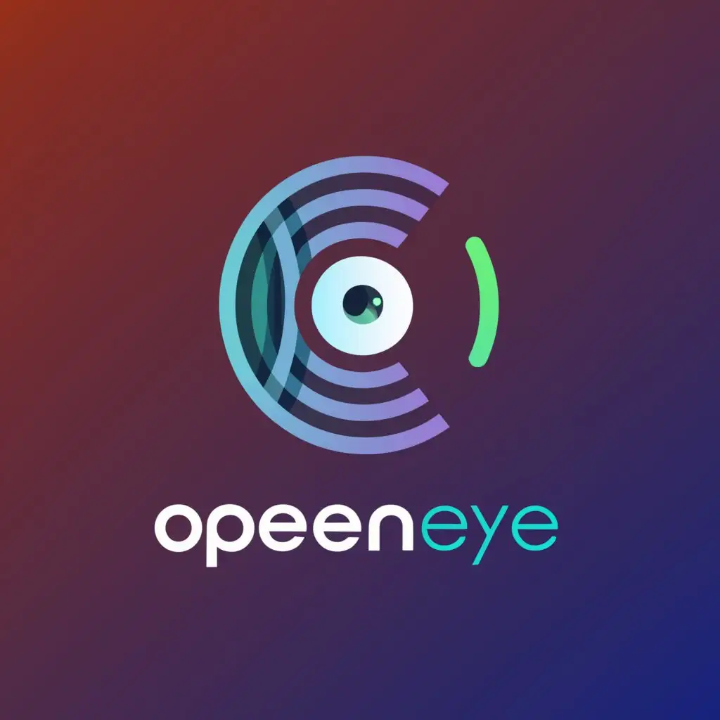 a logo design,with the text 'OpenEye', main symbol:Software, IT, ,Moderate,be used in Technology industry,clear background